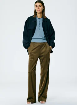 Pants & Shorts>Tibi Active Knit Scottie Jogger Wood