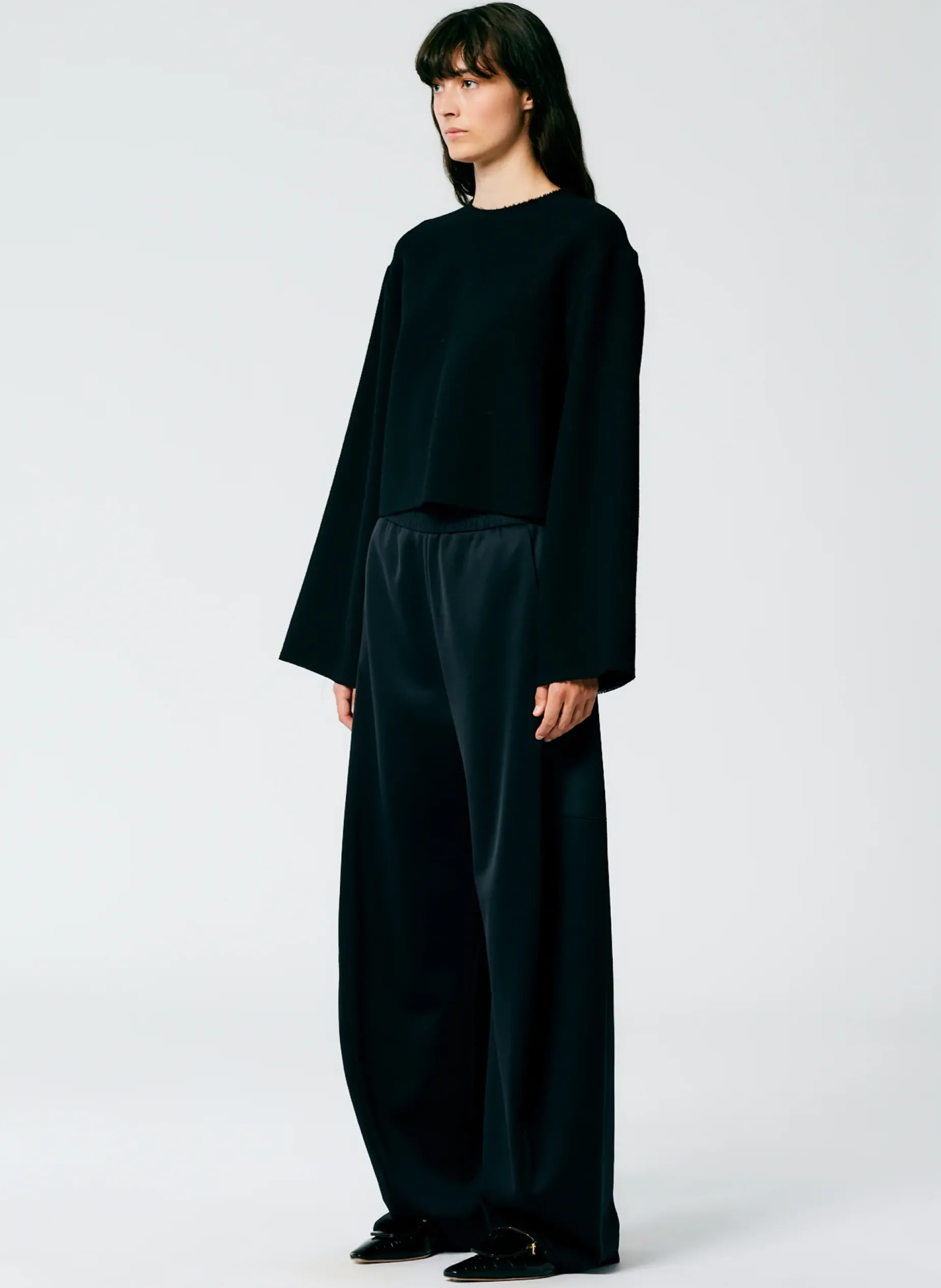 Pants & Shorts>Tibi Active Knit Winslow Pant - Petite Black