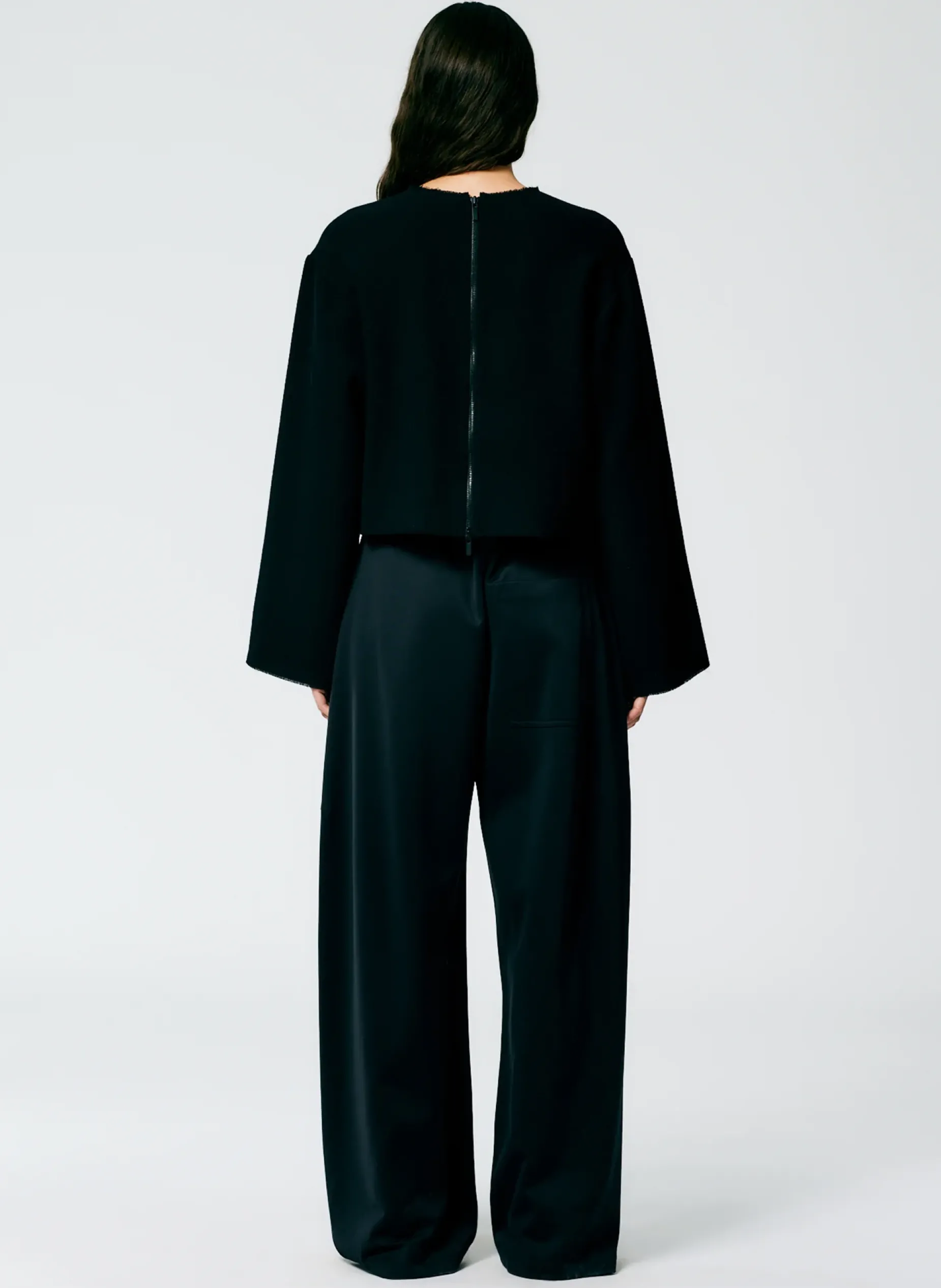 Pants & Shorts>Tibi Active Knit Winslow Pant - Petite Black