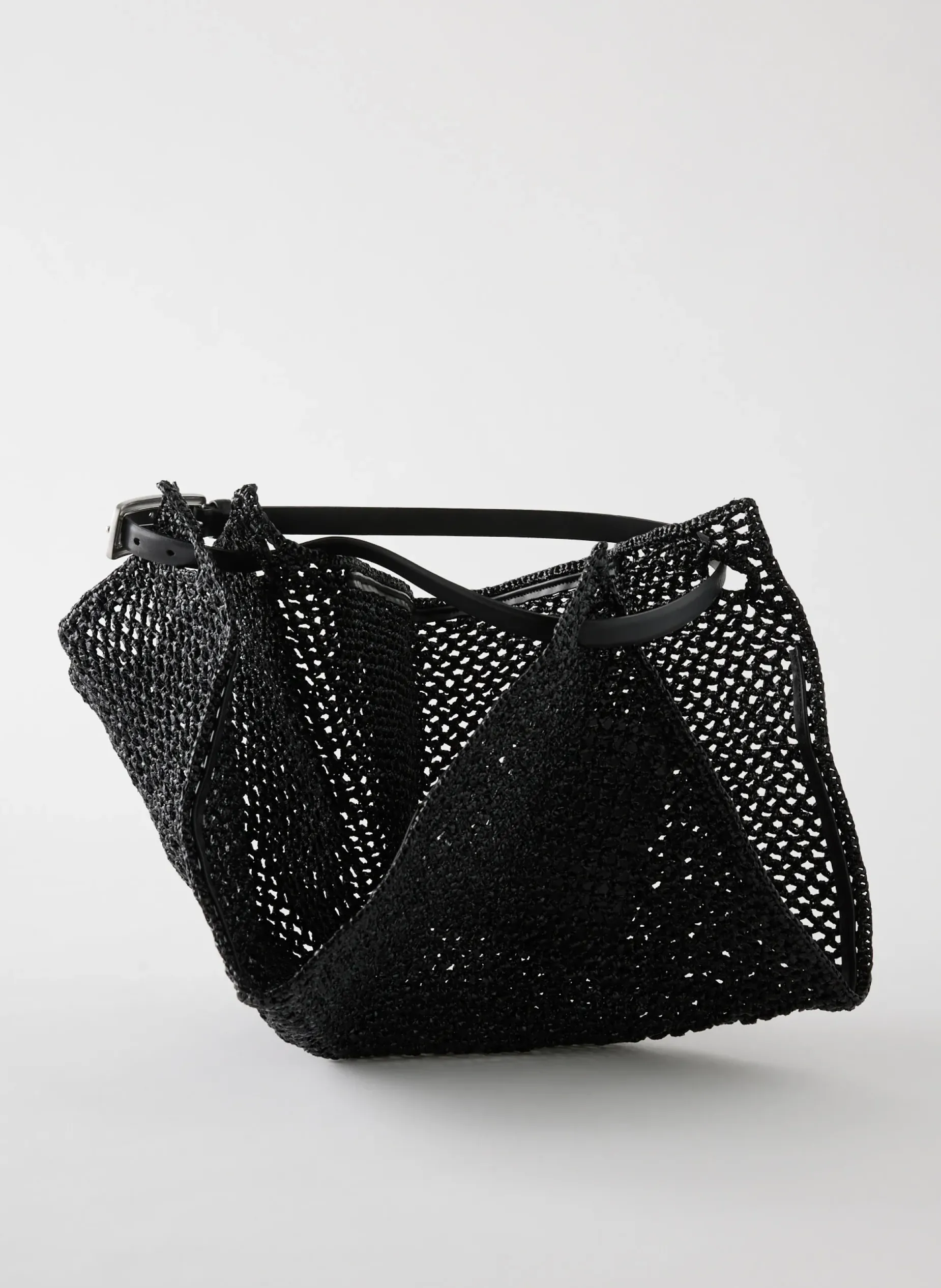 Handbags>Tibi Aire Libre Mesh Crochet Bag Black
