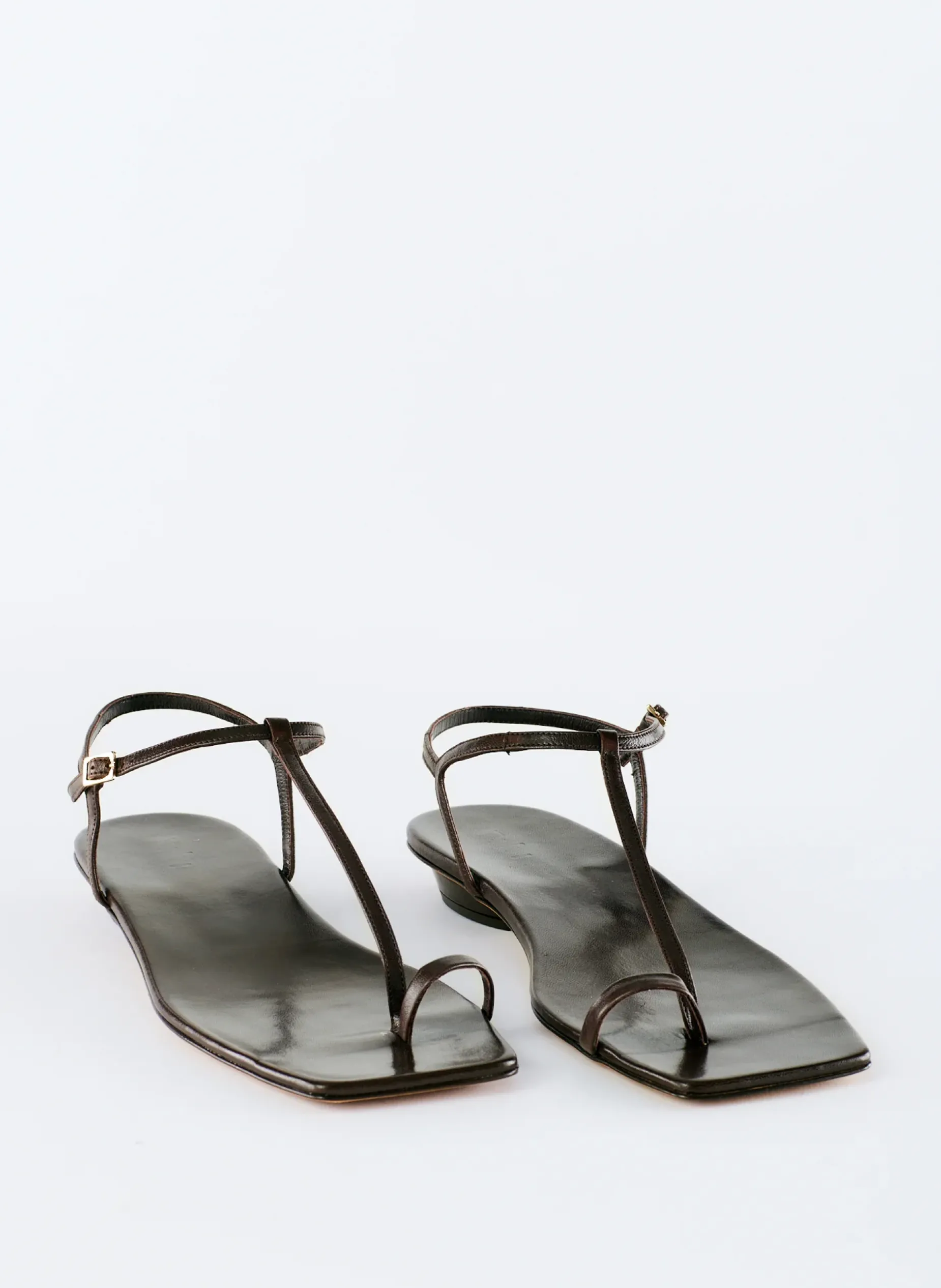 Sandals>Tibi Barry Kidskin Sandal Brown