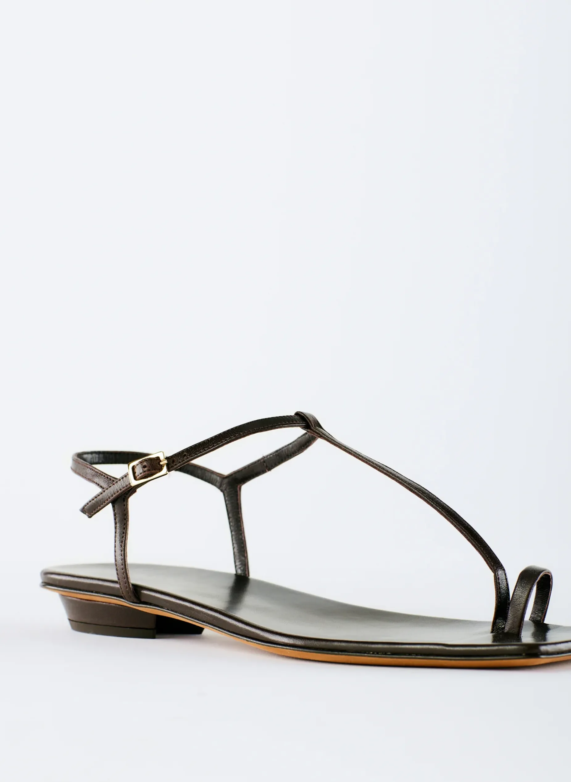 Sandals>Tibi Barry Kidskin Sandal Brown