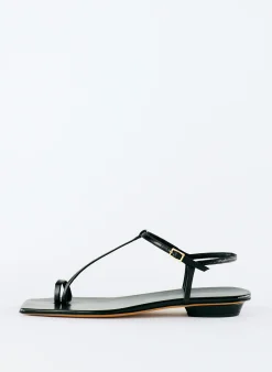 Sandals>Tibi Barry Kidskin Sandal Black
