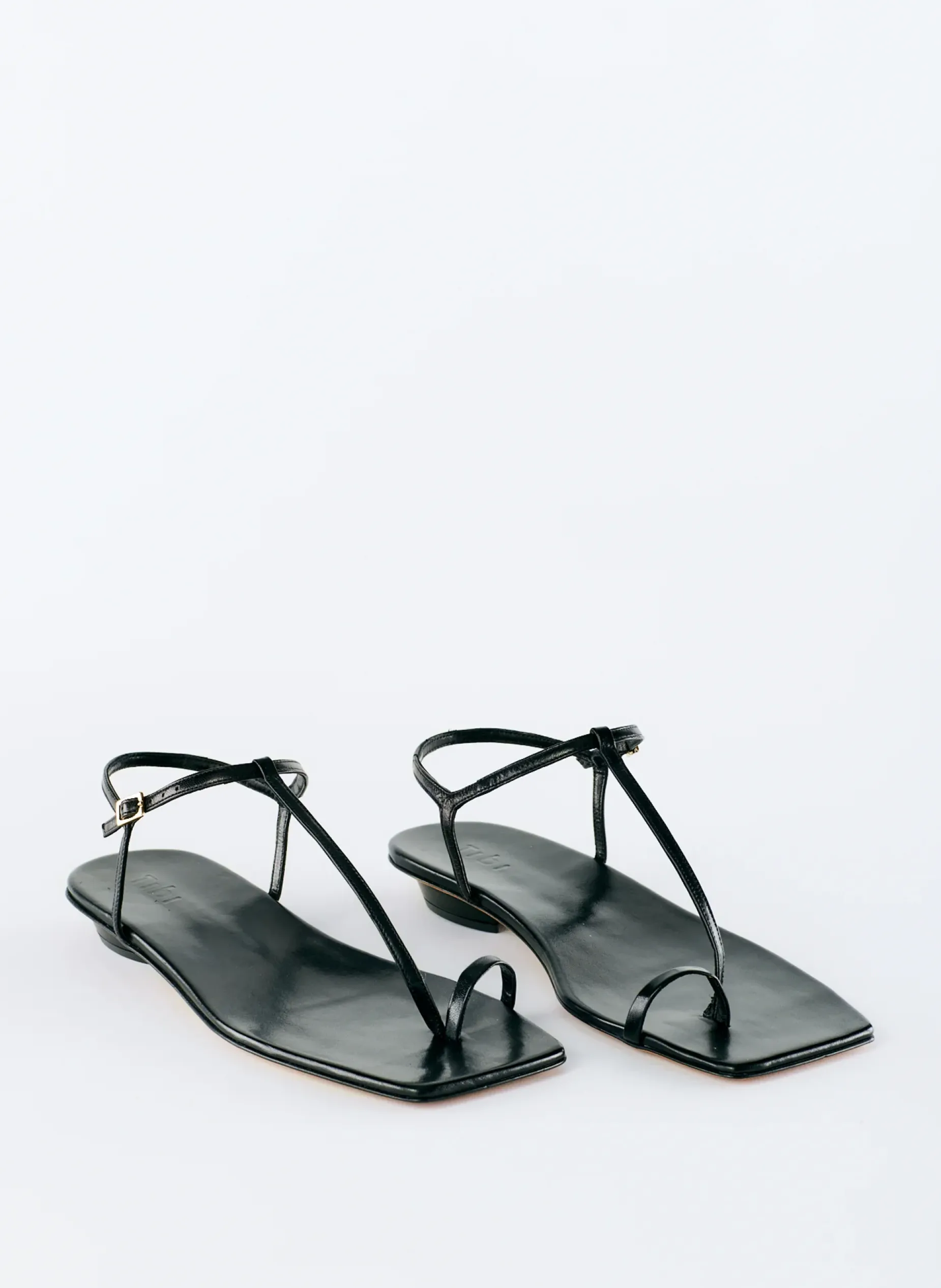 Sandals>Tibi Barry Kidskin Sandal Black