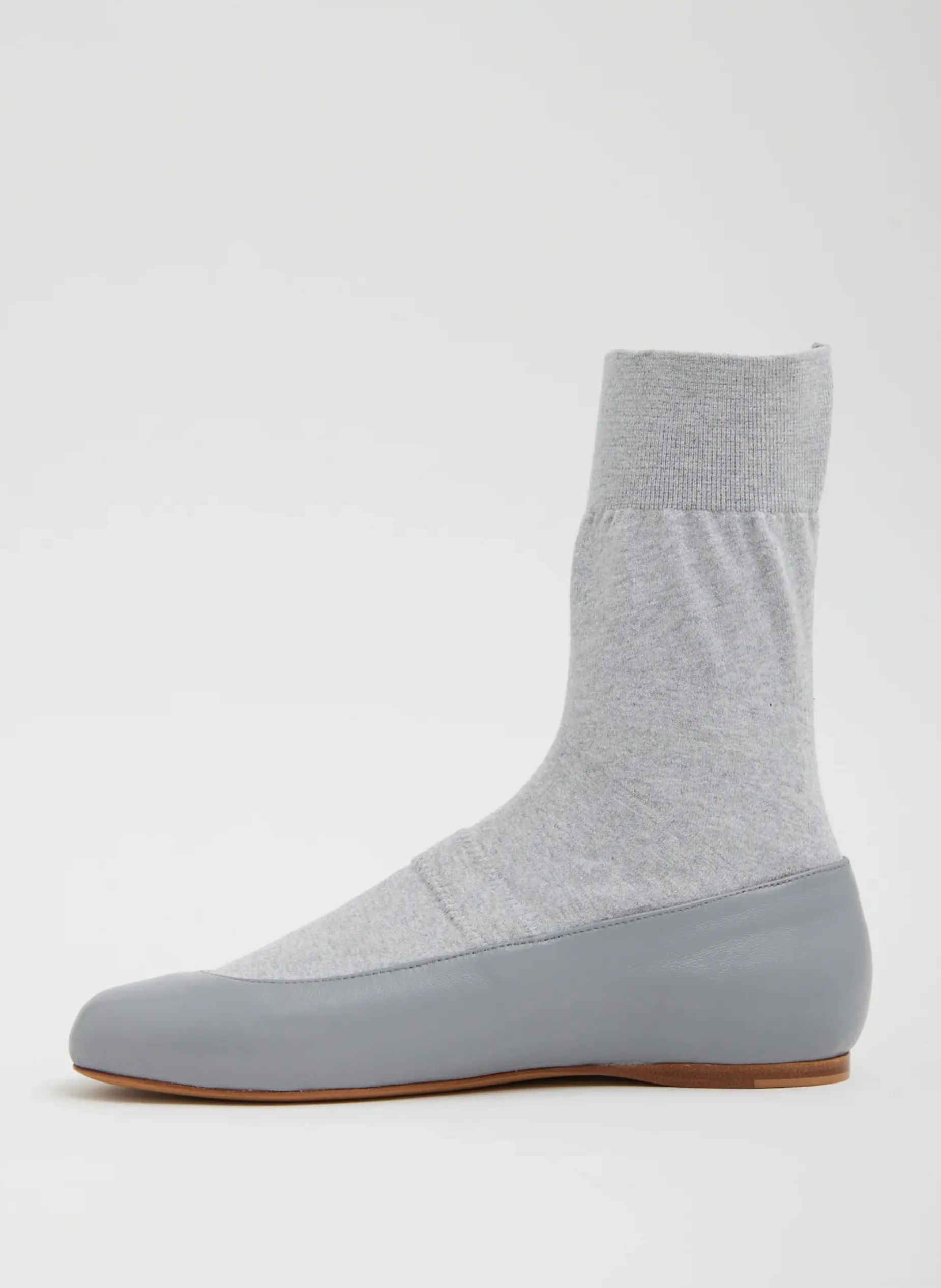 Flats>Tibi Borg Sock Shoe Grey