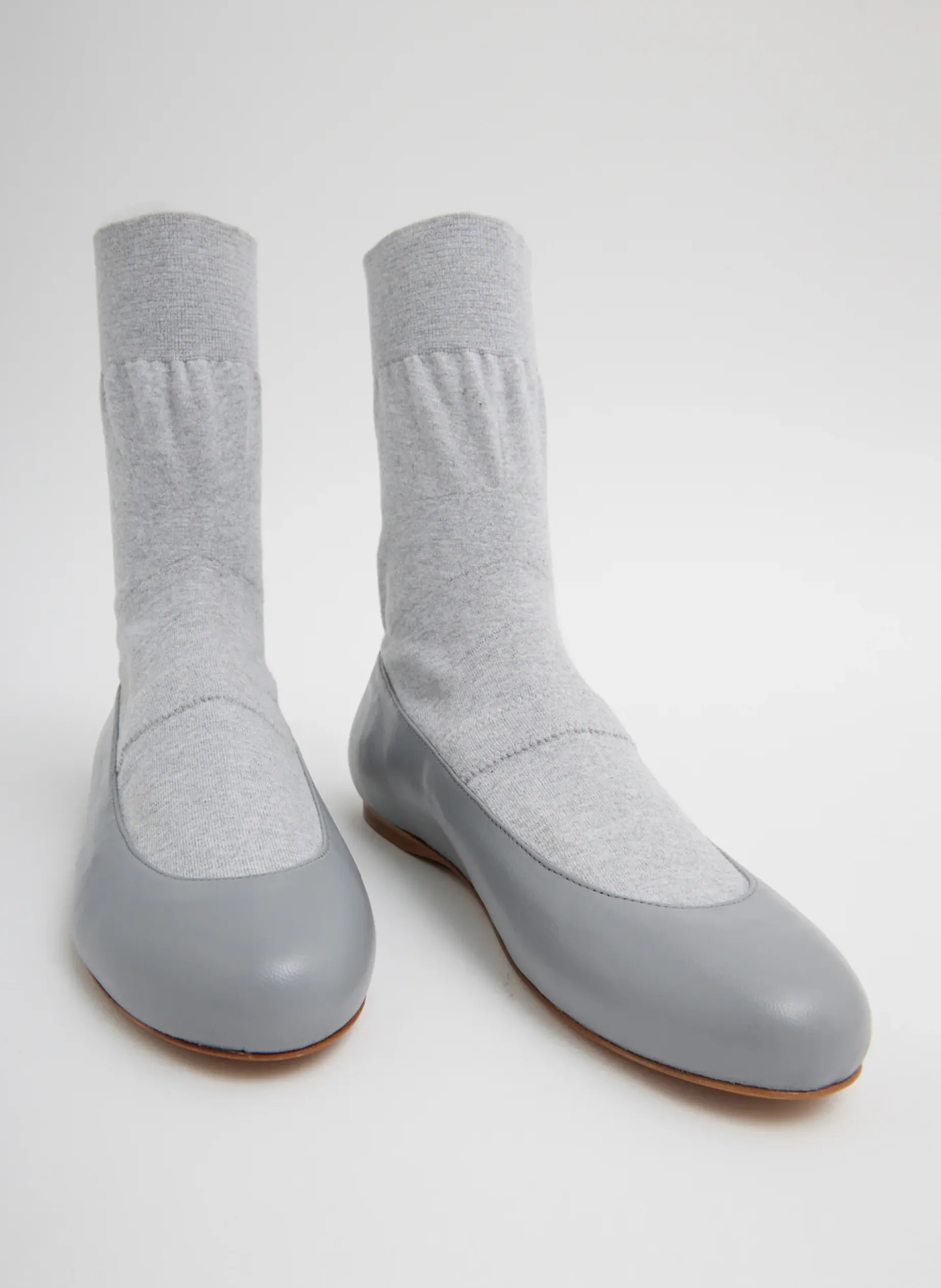 Flats>Tibi Borg Sock Shoe Grey