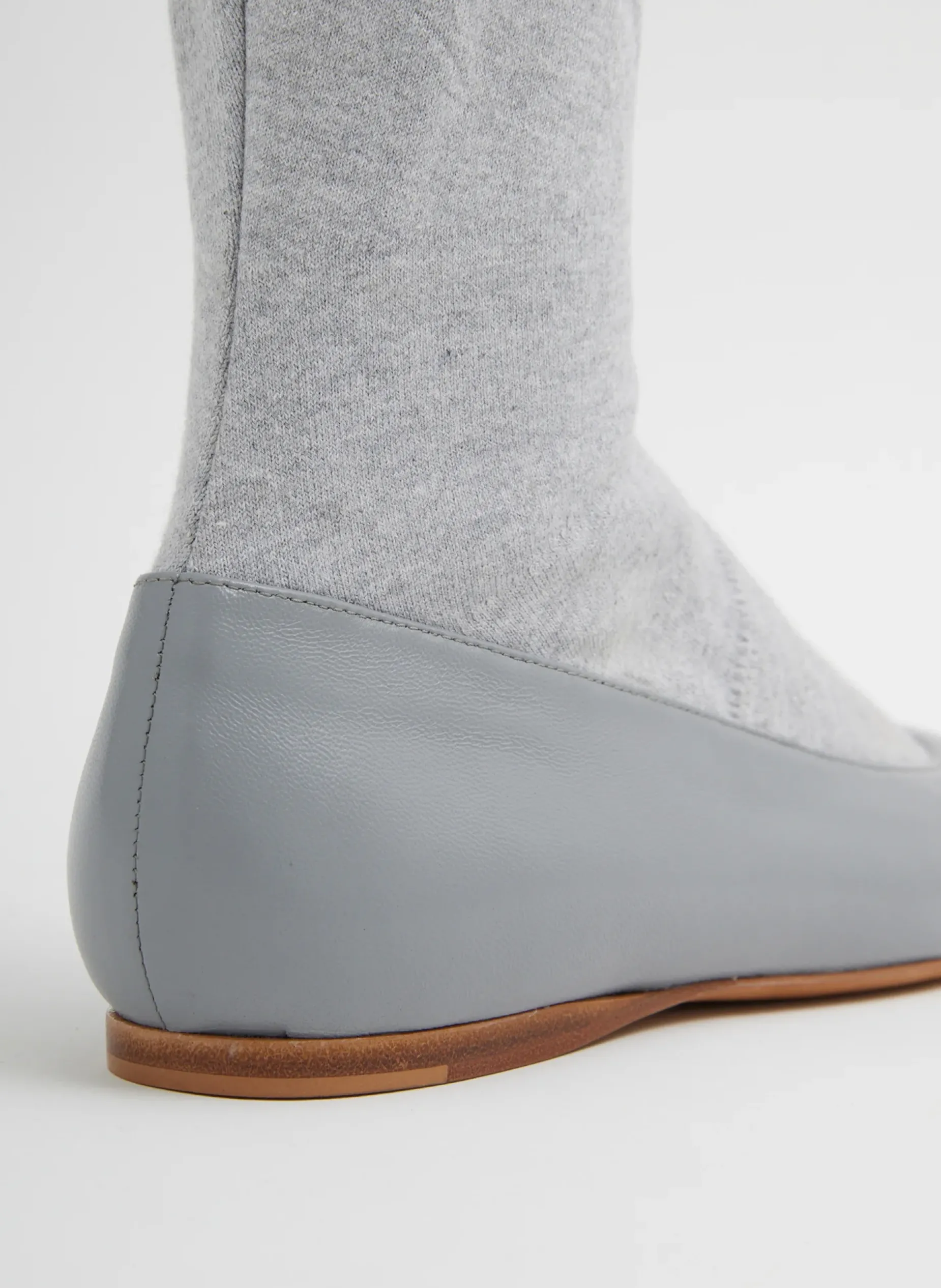Flats>Tibi Borg Sock Shoe Grey