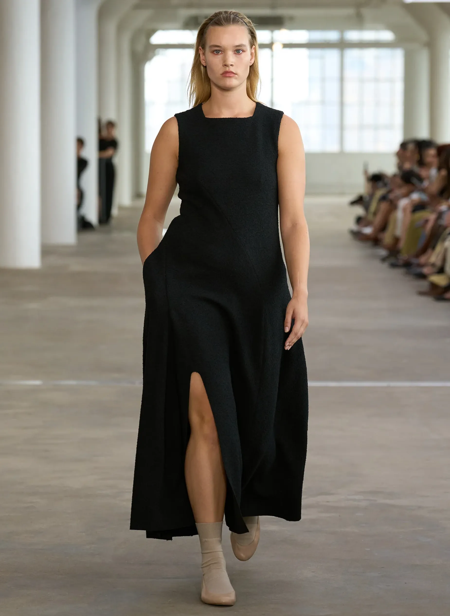 Dresses>Tibi Boucle Knit Sculpted Dress Black
