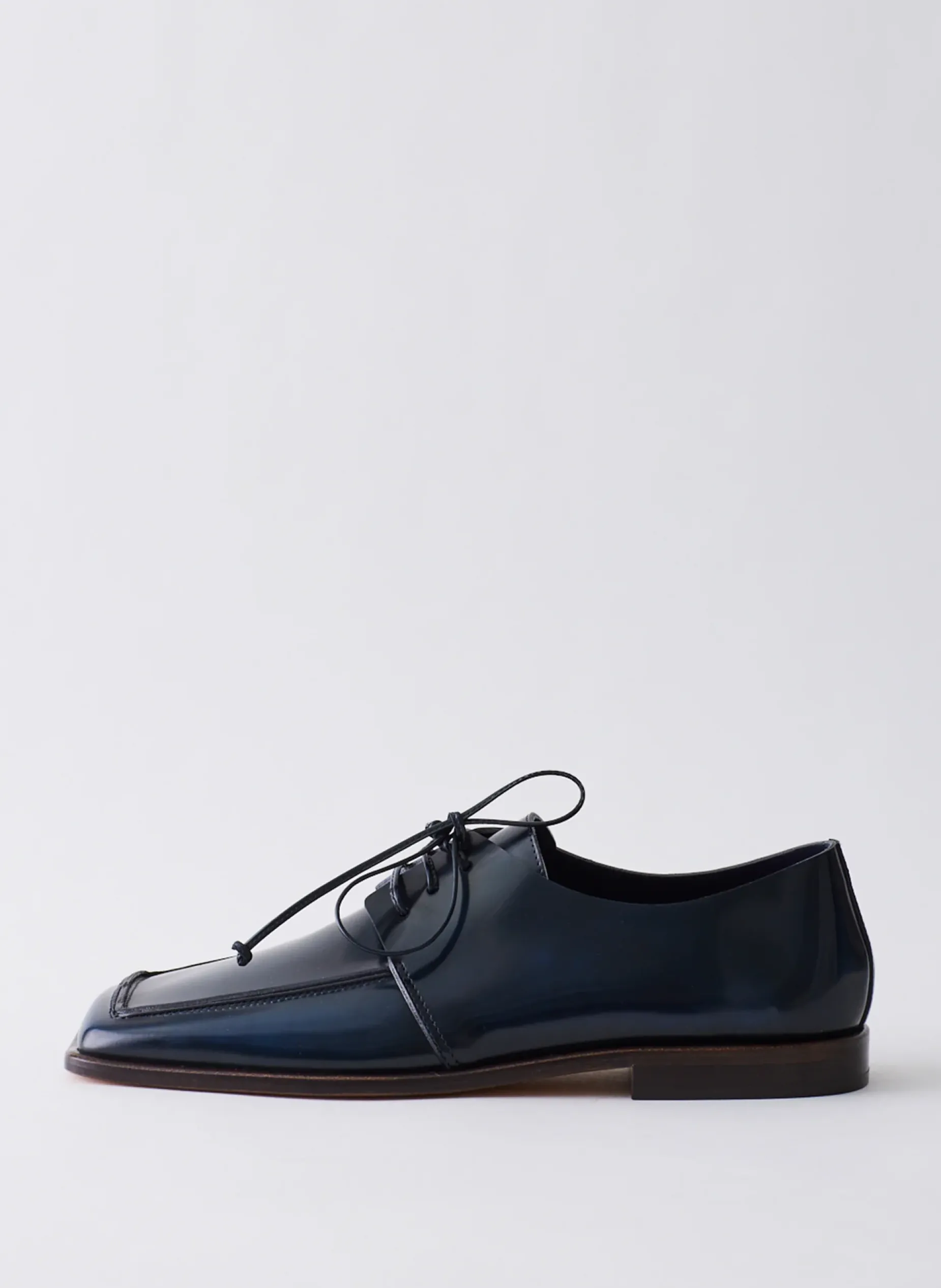 Flats>Tibi Brody Square Toe Loafer Navy