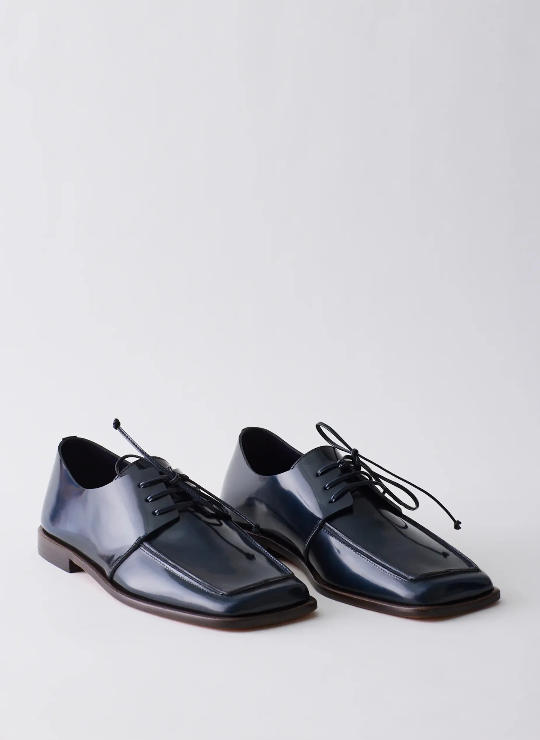 Flats>Tibi Brody Square Toe Loafer Navy