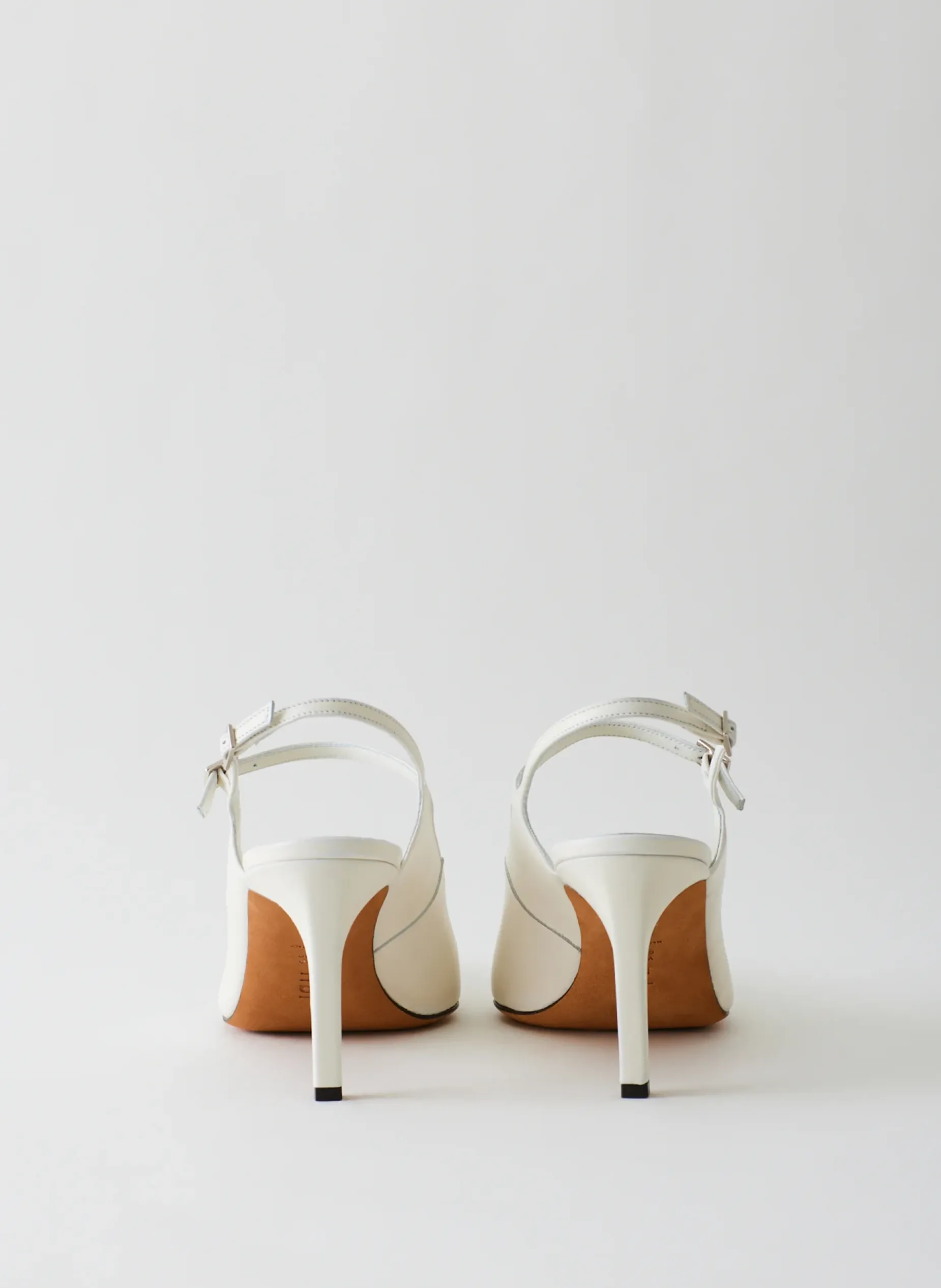 Heels>Tibi Calf Bob Slingback White