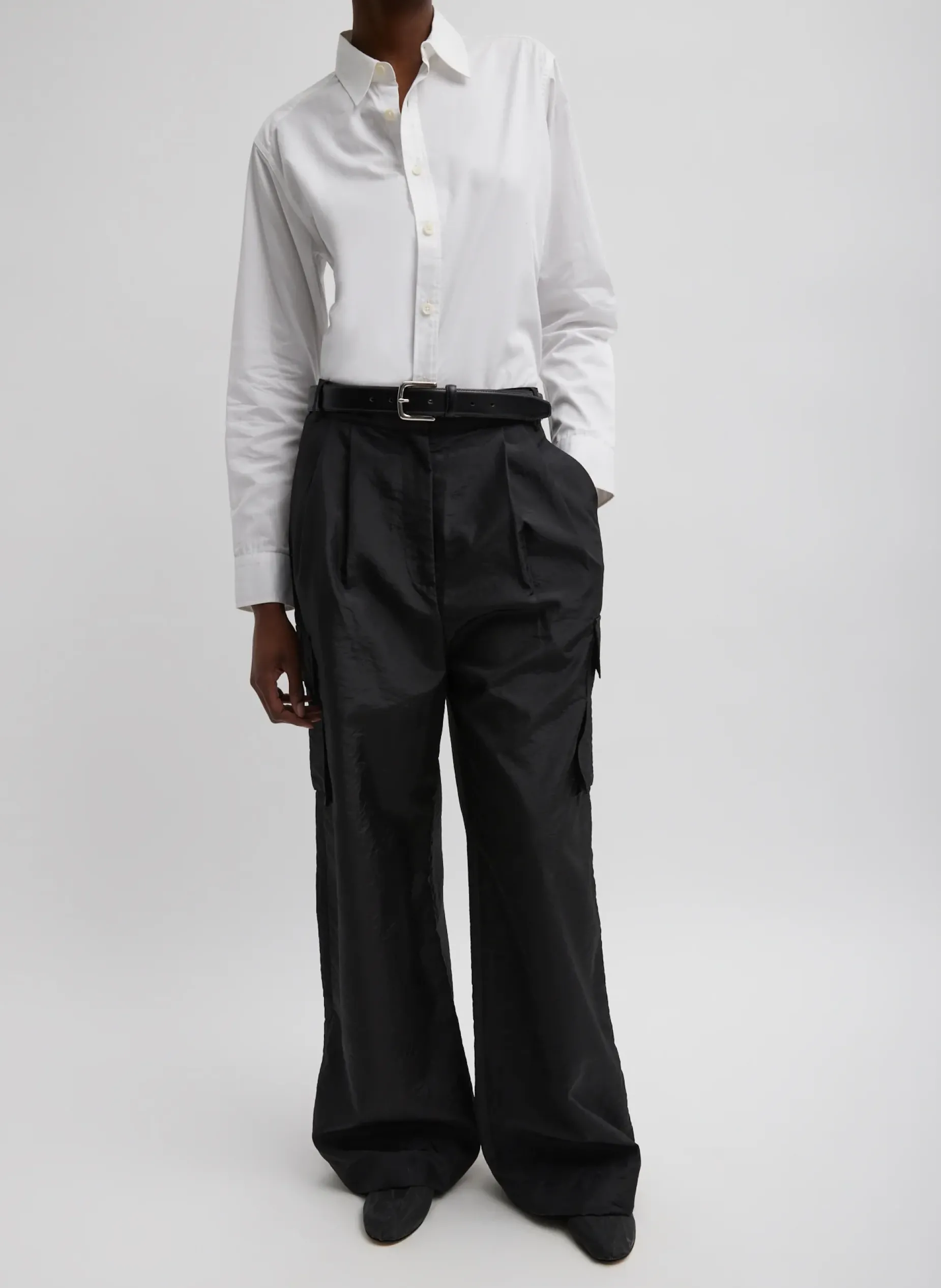 Tops|Fundamentals - WOFs>Tibi Charlie Men's Slim Shirt White