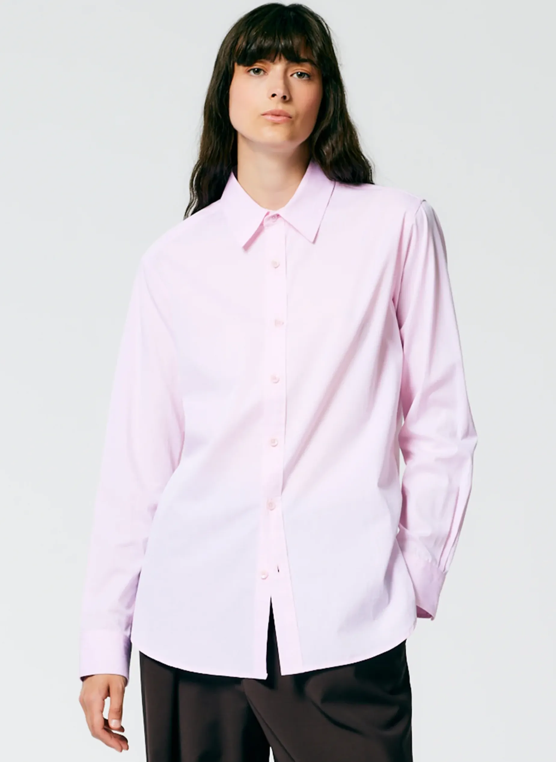 Tops|Fundamentals - WOFs>Tibi Charlie Men's Slim Shirt Pink