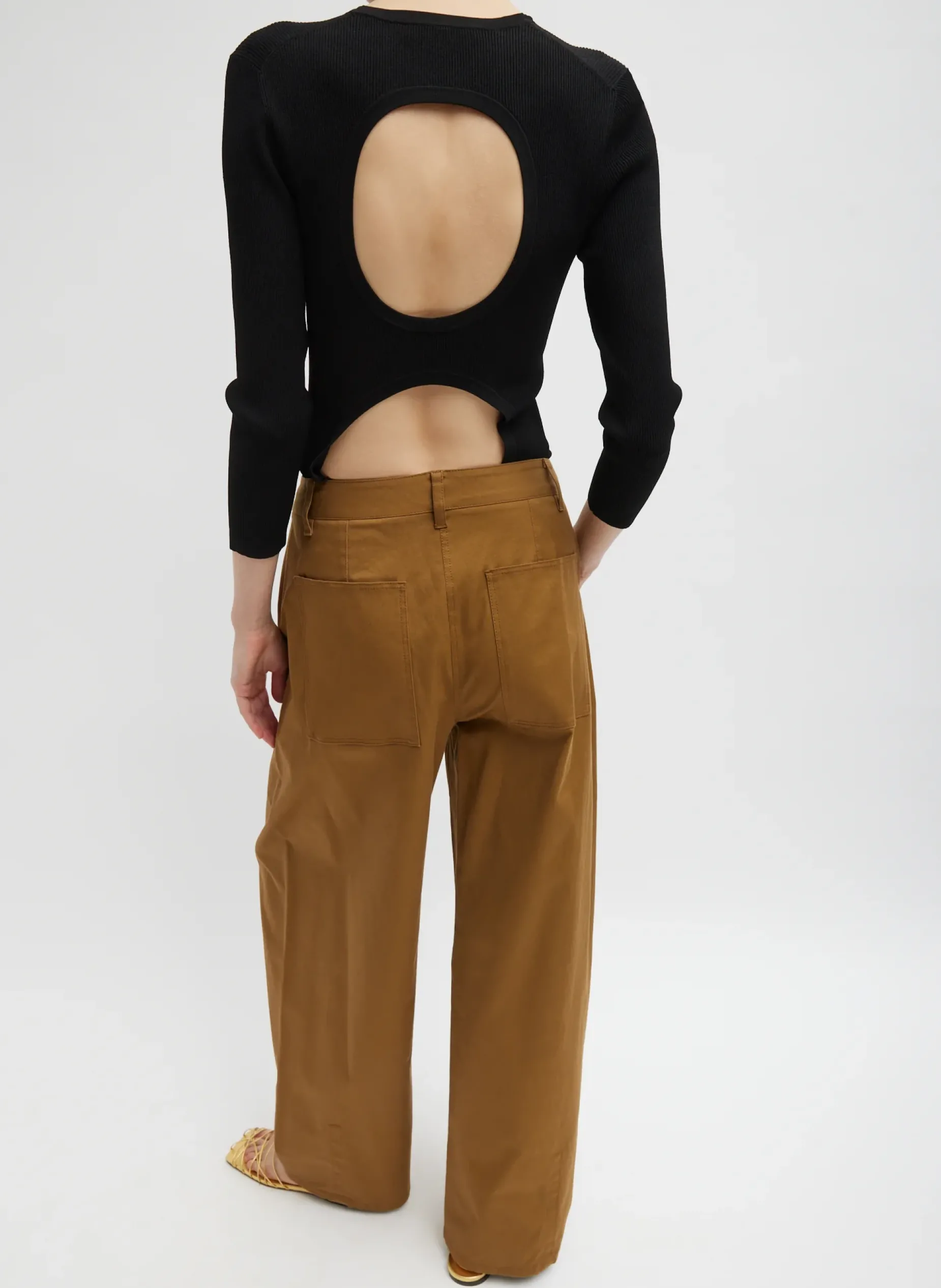 Pants & Shorts>Tibi Chino Sid Pant - Regular Caramel