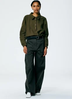 Pants & Shorts>Tibi Chino Sid Pant - Regular Grey