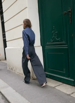 Pants & Shorts>Tibi Chino Sid Pant - Regular Grey