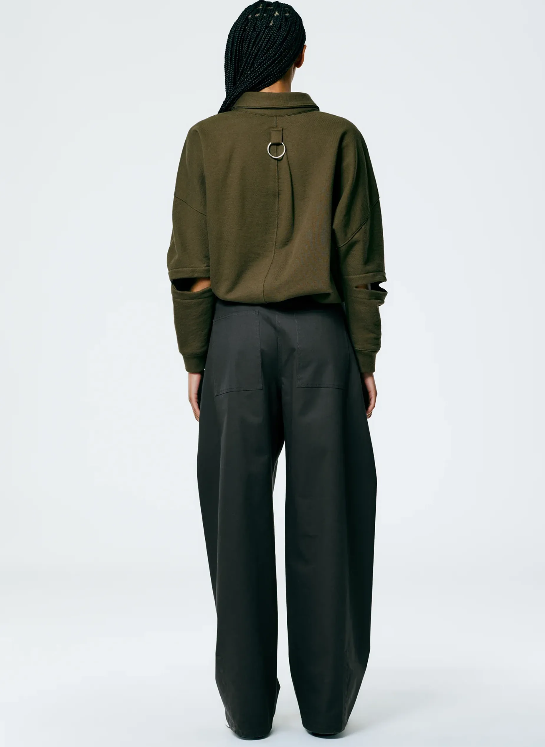 Pants & Shorts>Tibi Chino Sid Pant - Regular Grey