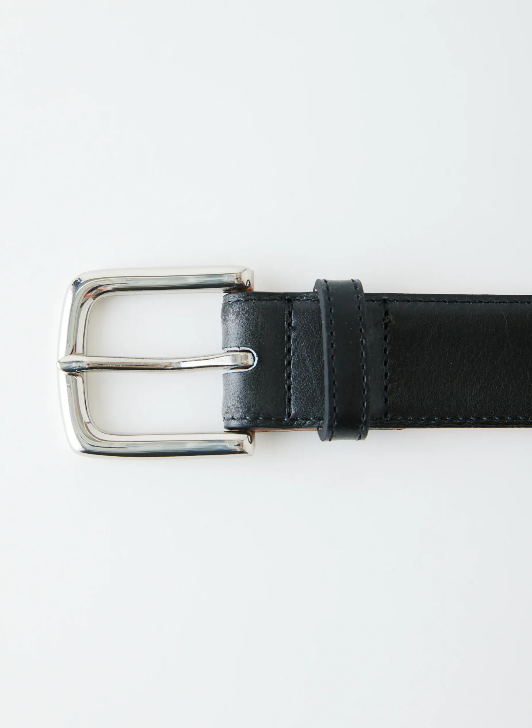 Belts>Tibi Classic Men's Leather Belt Black
