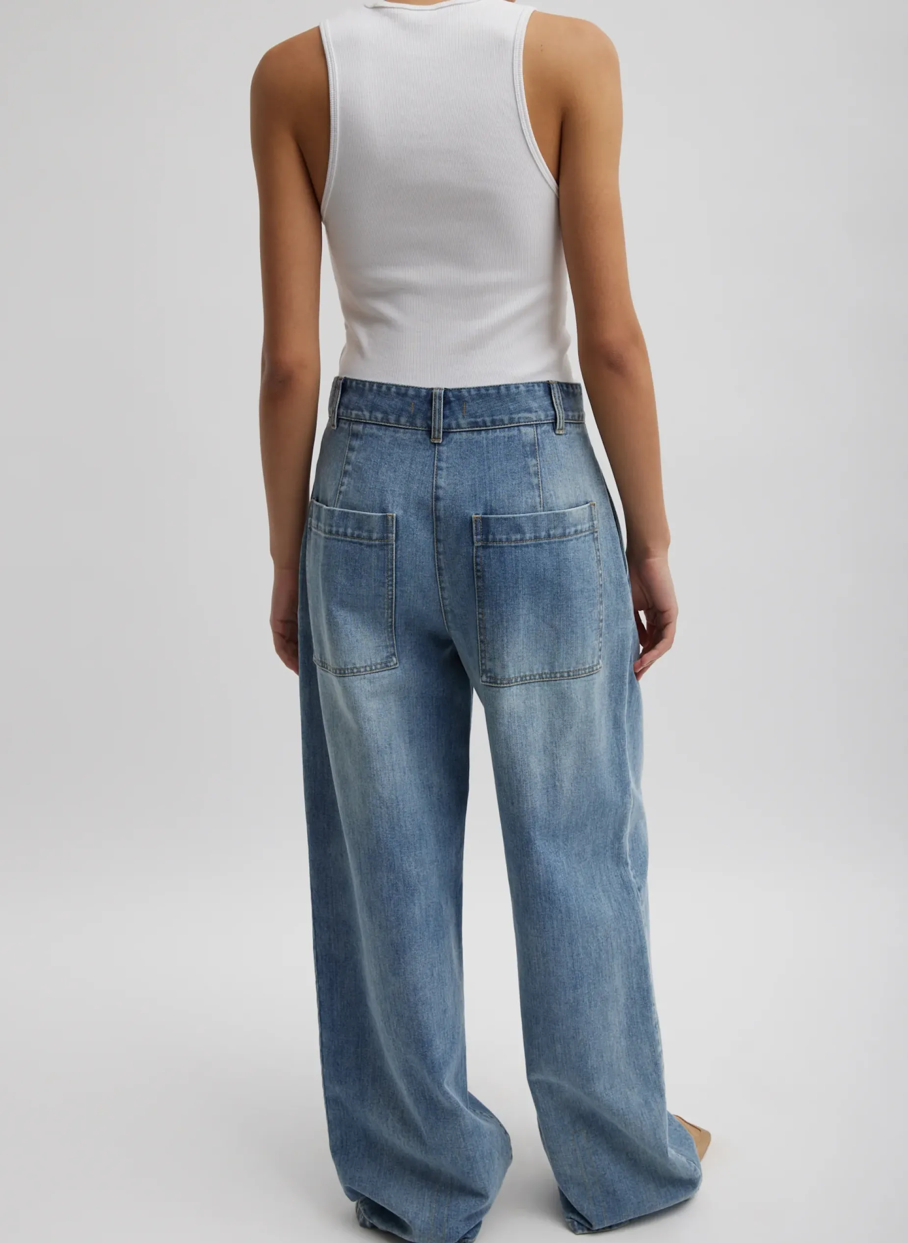 Denim|Pants & Shorts>Tibi Classic Wash Stella Jean Classic Blue