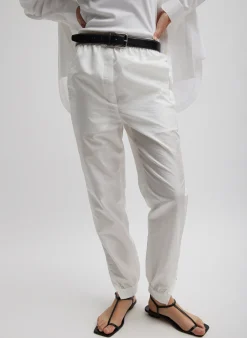 Pants & Shorts|Fundamentals - WOFs>Tibi Crispy Nylon Kat Jogger White