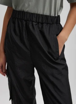 Pants & Shorts|Fundamentals - WOFs>Tibi Crispy Nylon Wilt Pull On Jogger Black