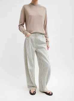 Knitwear & Sweatshirts|Curated Closets>Tibi Crispy Sweater Pullover Dark Stone