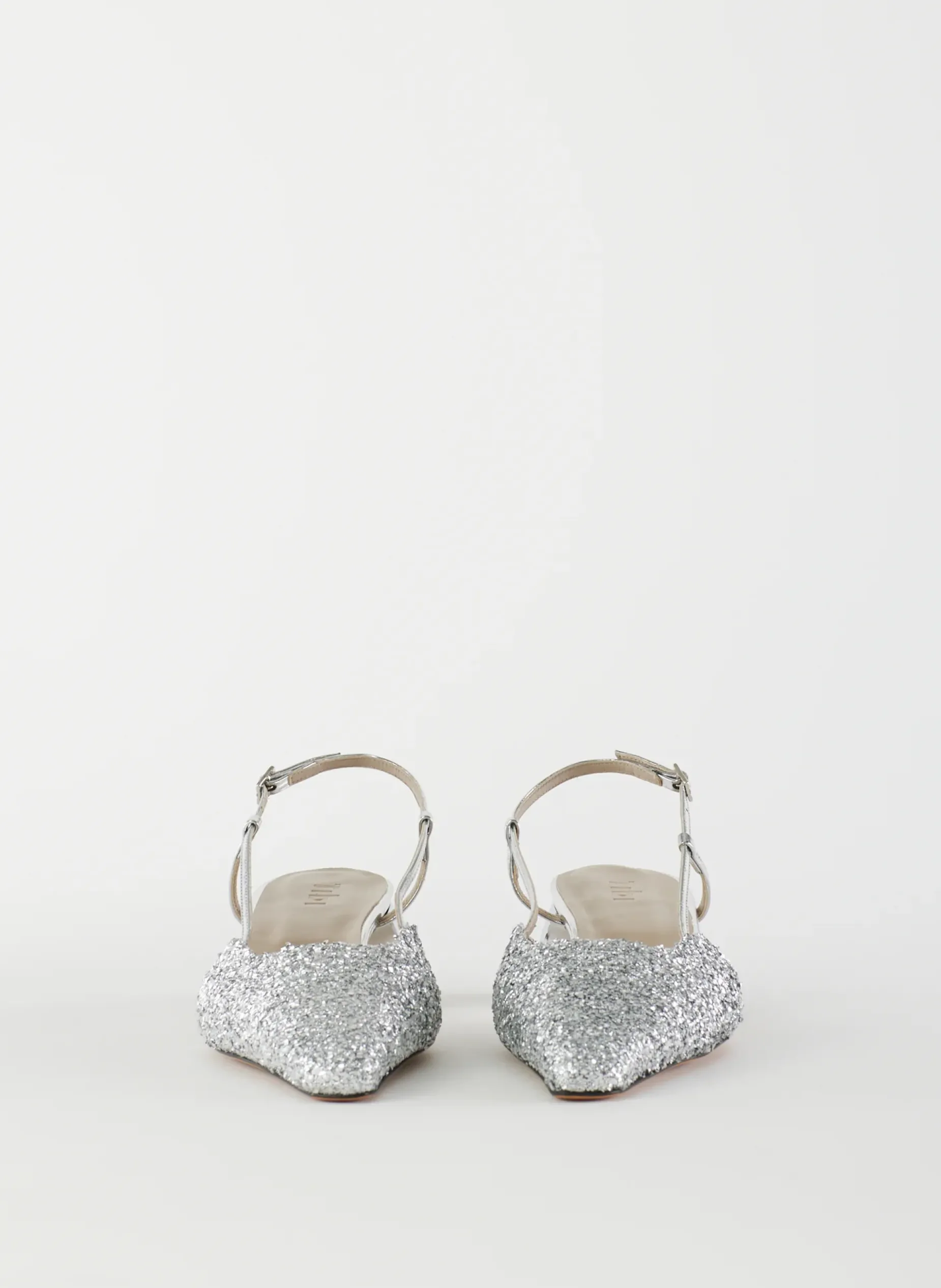 Heels>Tibi Curly Victor Slingback Silver