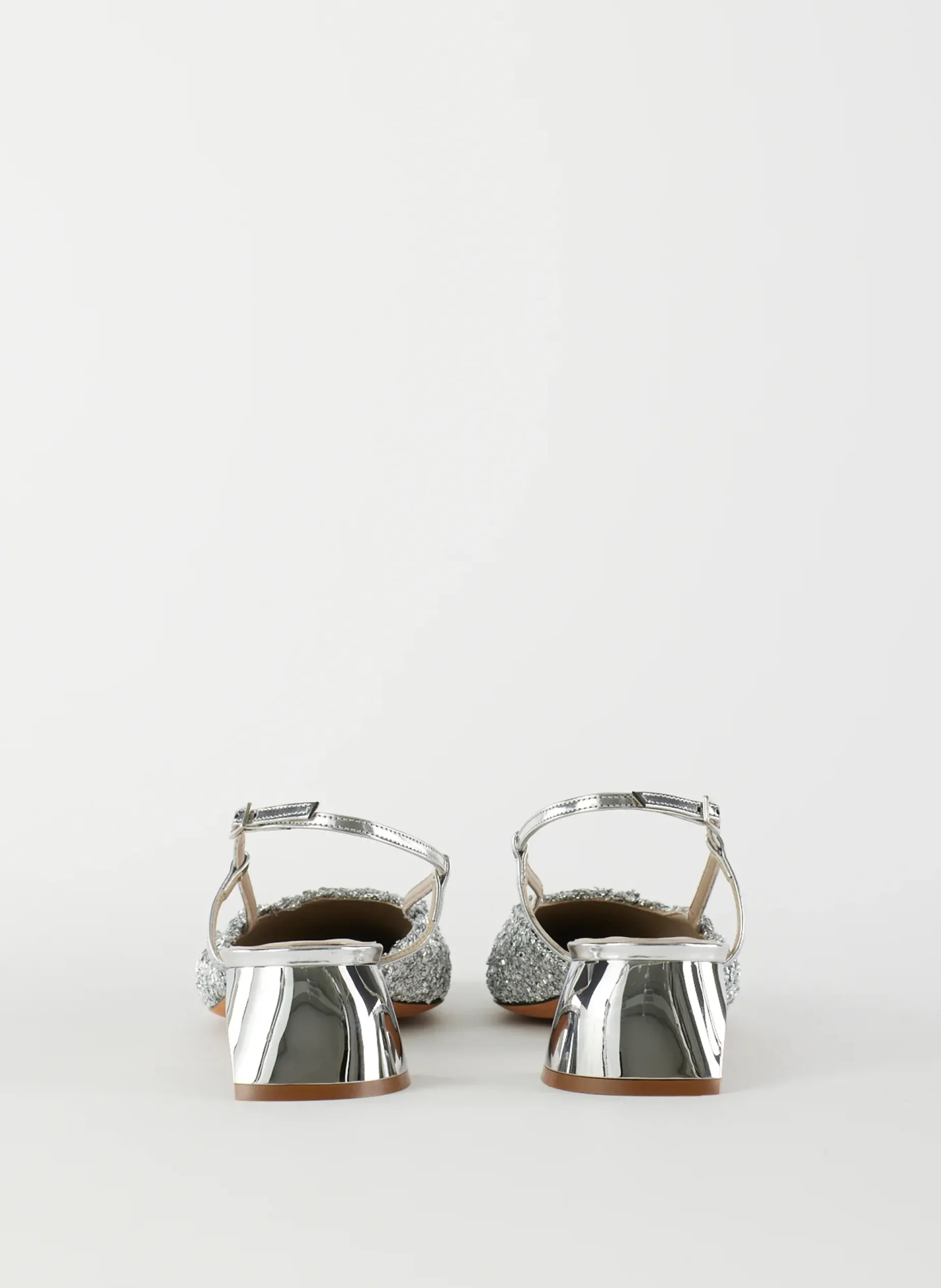 Heels>Tibi Curly Victor Slingback Silver