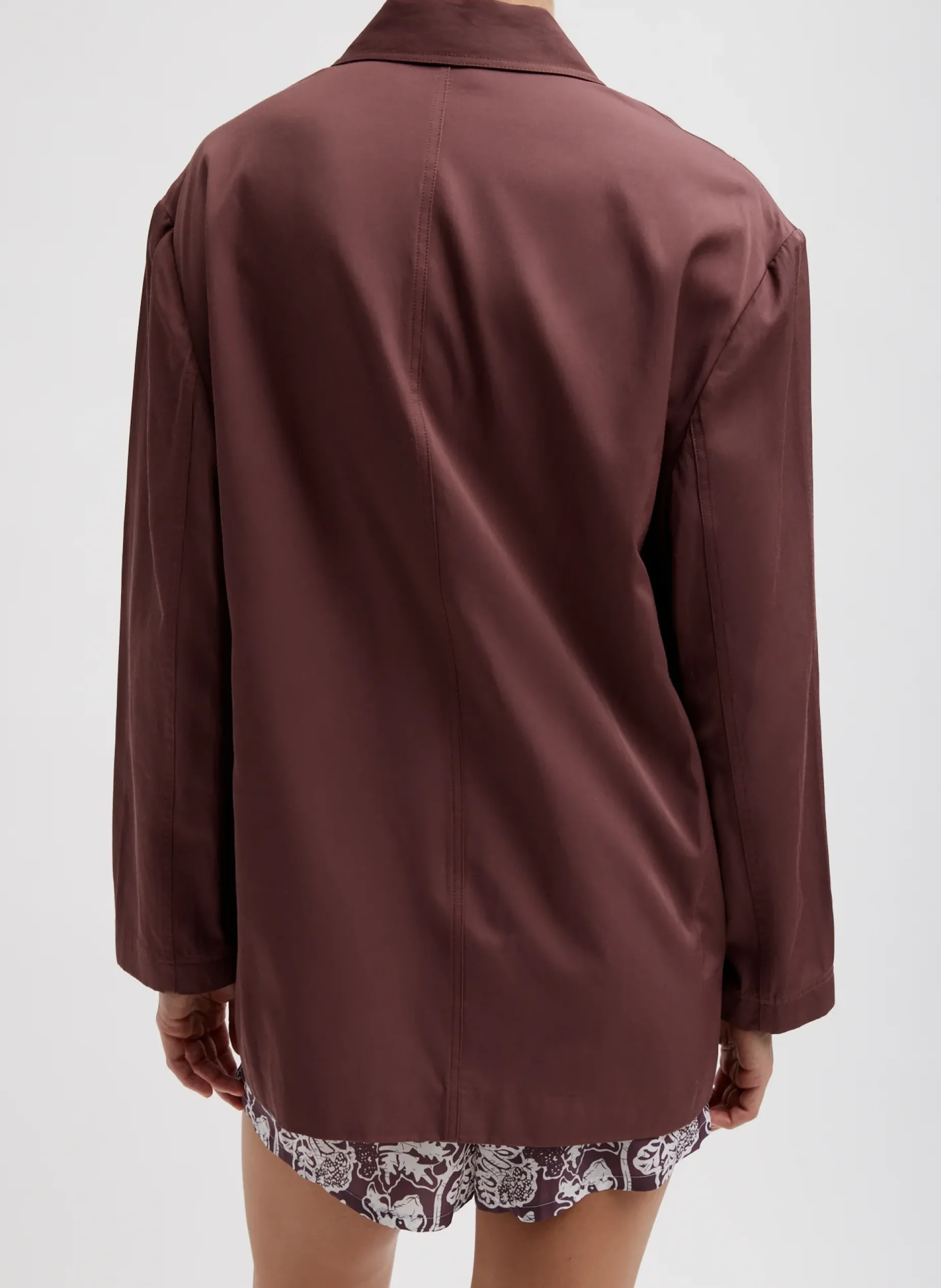 Jackets & Outerwear|Suits>Tibi Drapey Suiting Liam Blazer Cinnamon