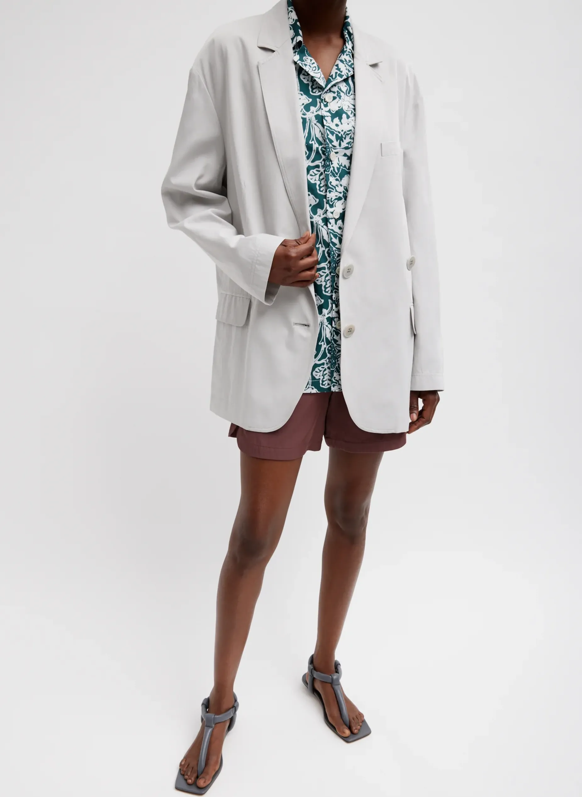 Suits|Pants & Shorts>Tibi Drapey Suiting Pull On Short Cinnamon
