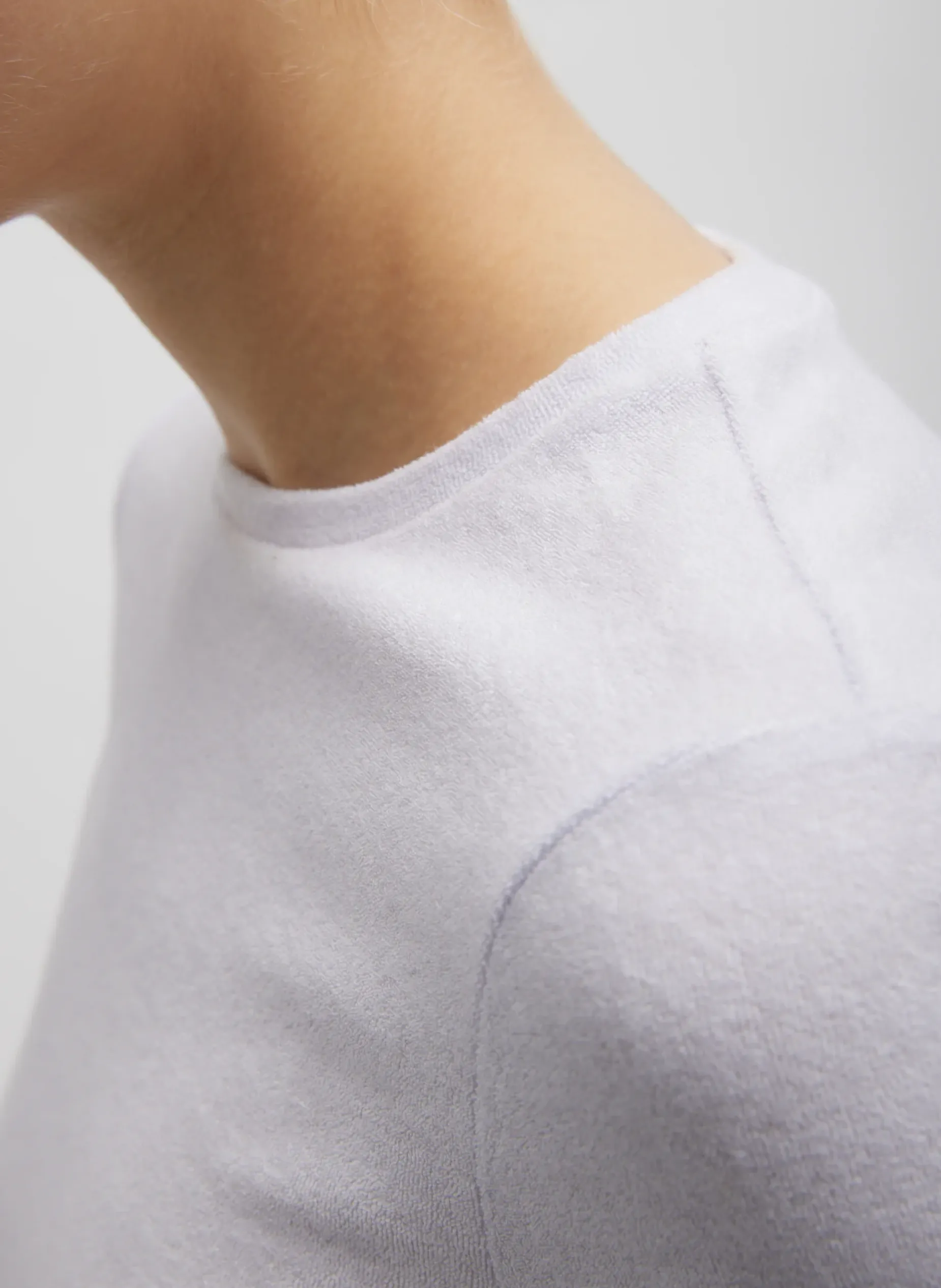 Tops>Tibi Dry Loop Terry Baby T-Shirt Pale Lavender