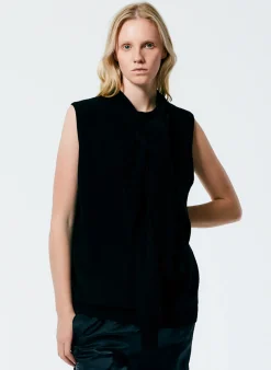 Knitwear & Sweatshirts|Fundamentals - WOFs>Tibi Feather Weight Cashmere Easy Cocoon Tunic Black