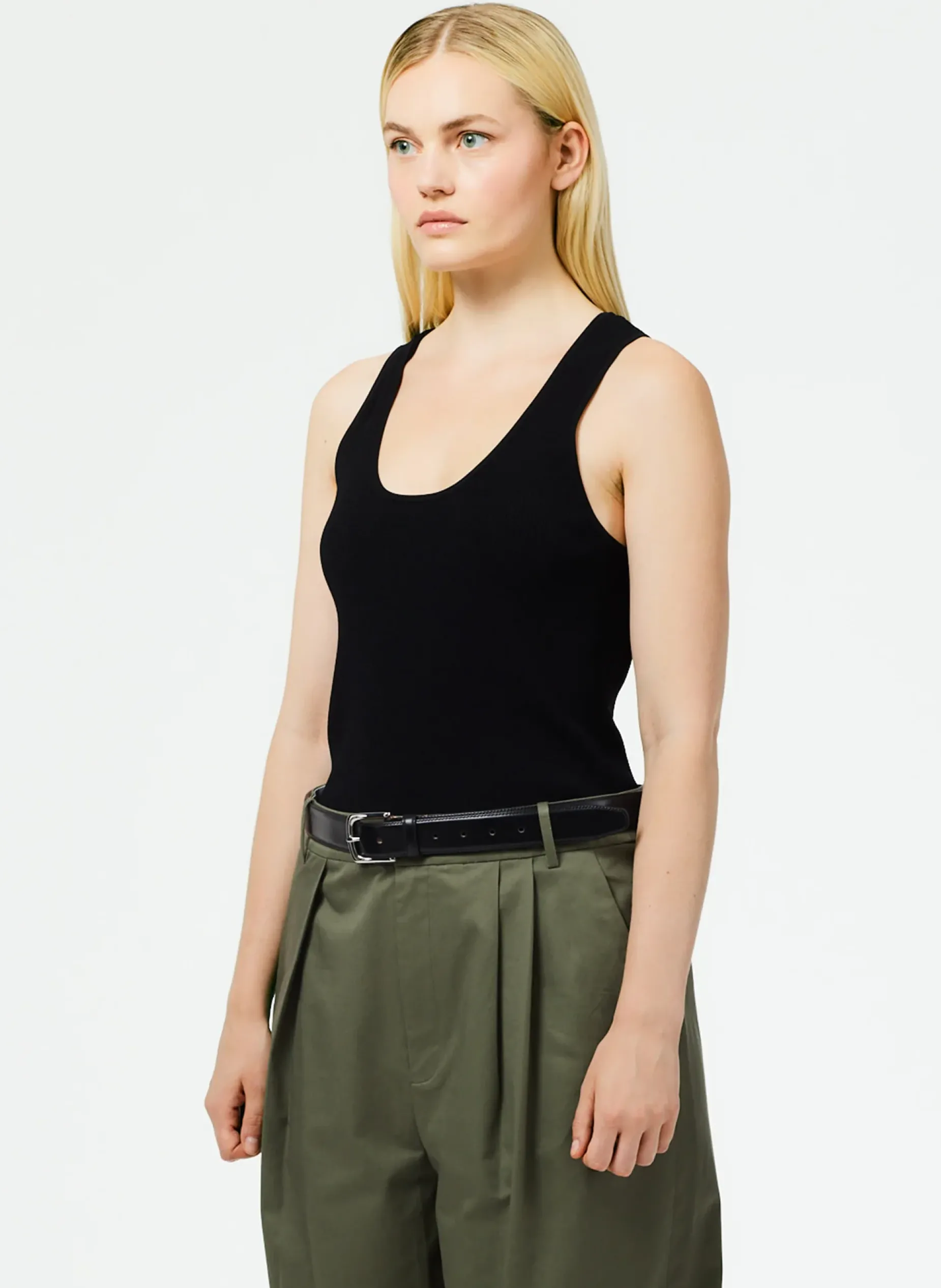 Knitwear & Sweatshirts|Fundamentals - WOFs>Tibi Giselle Tank Sweater Black