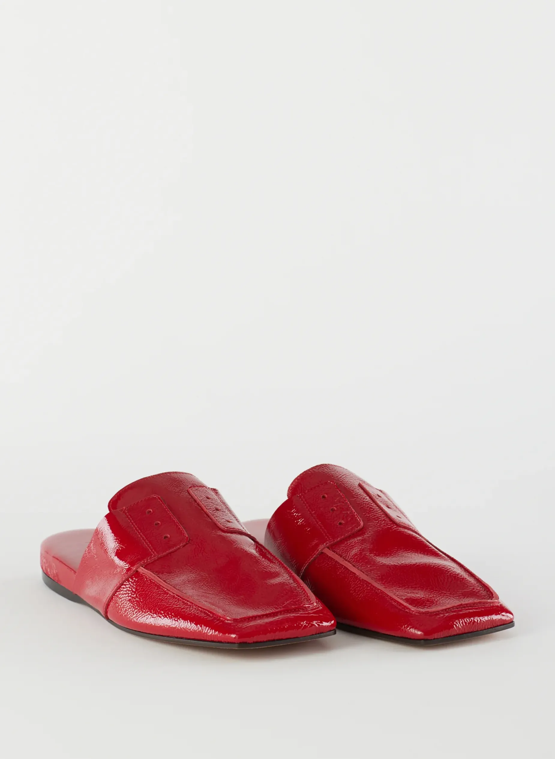 Flats>Tibi Granger Slide Cherry Red
