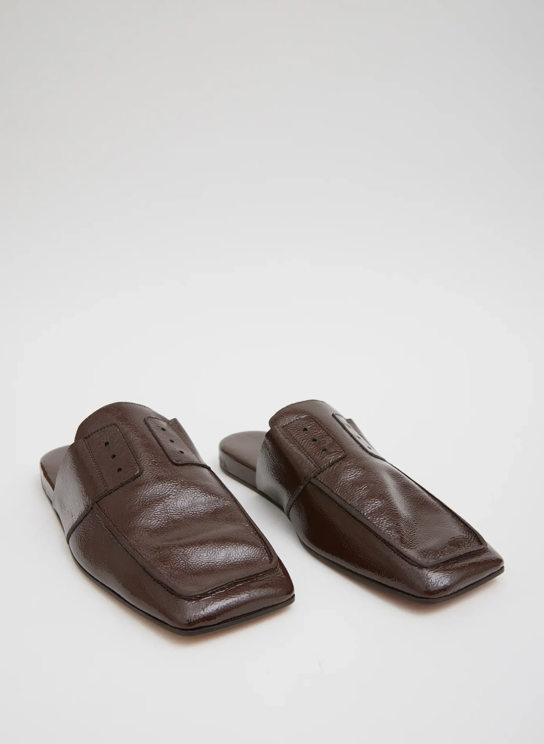 Flats>Tibi Granger Slide Brown