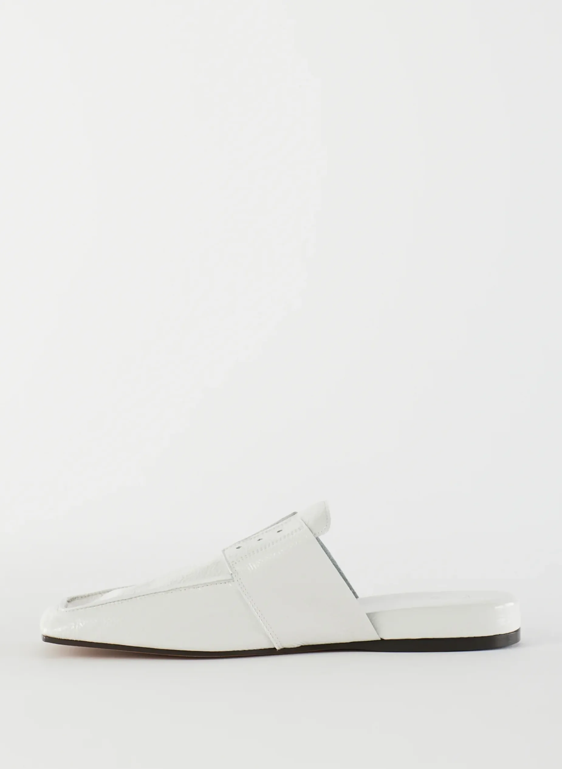 Flats>Tibi Granger Slide Creamy White