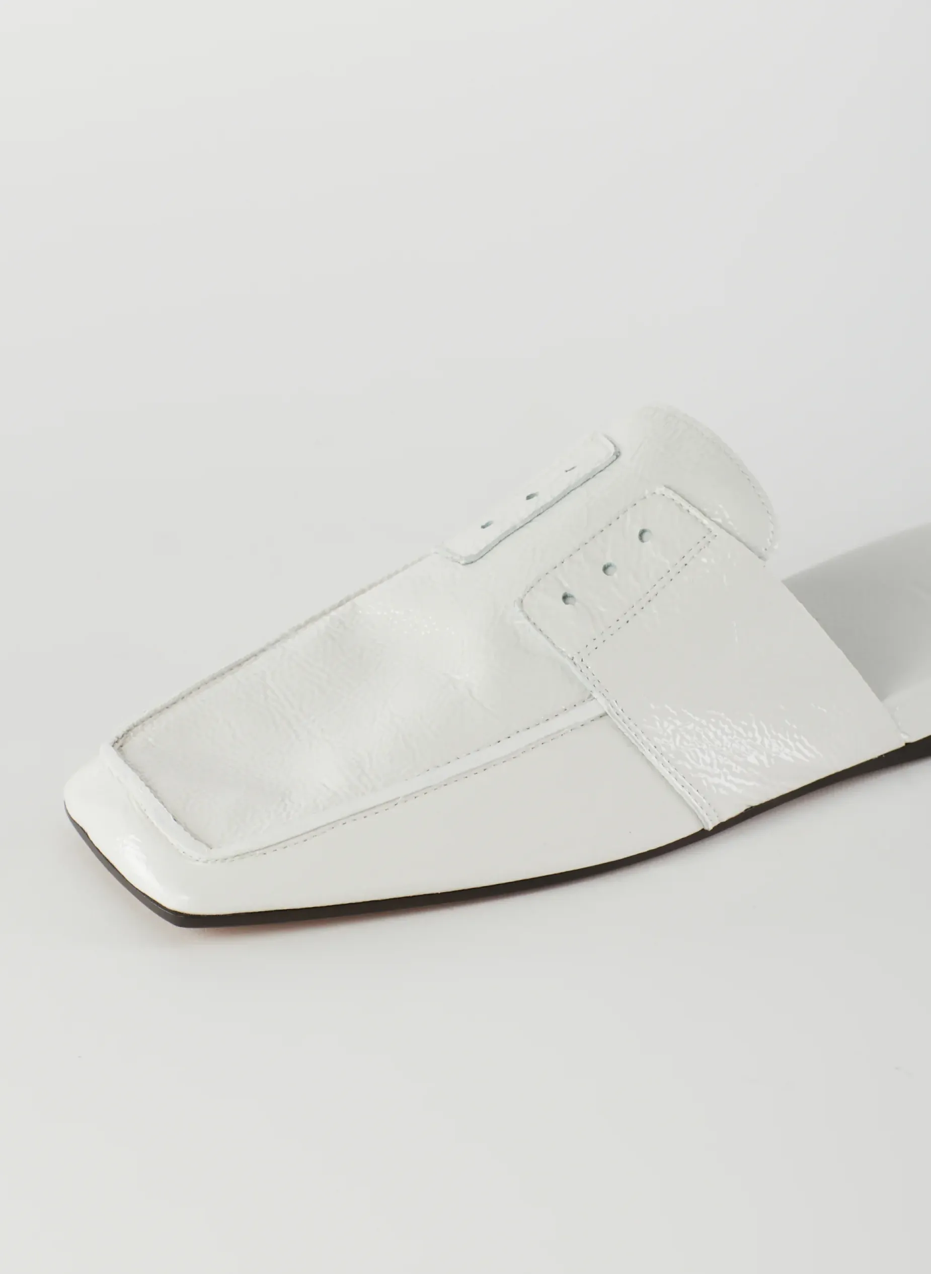 Flats>Tibi Granger Slide Creamy White