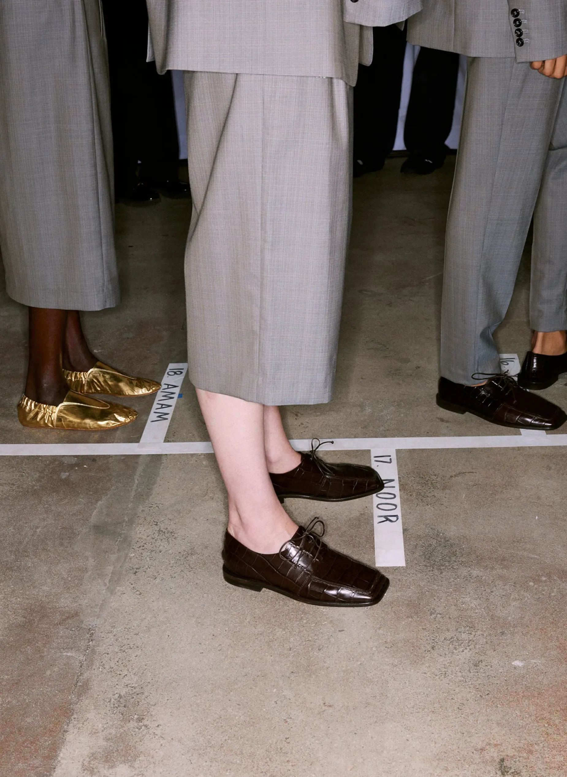 Suits|Pants & Shorts>Tibi Grant Suiting Fold Over Long Short Grey Multi
