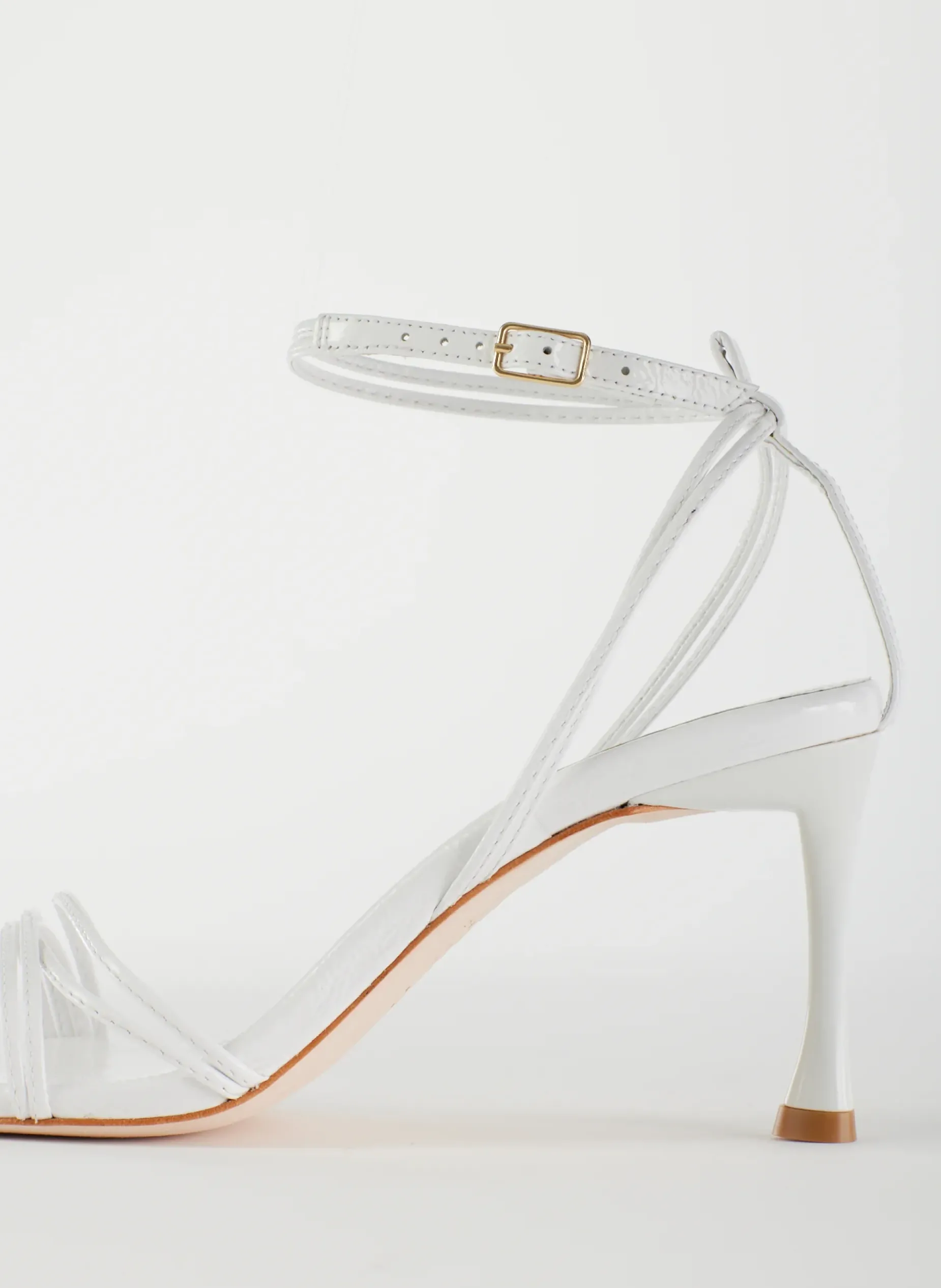 Heels|Sandals>Tibi Guy Naplack Sandal White