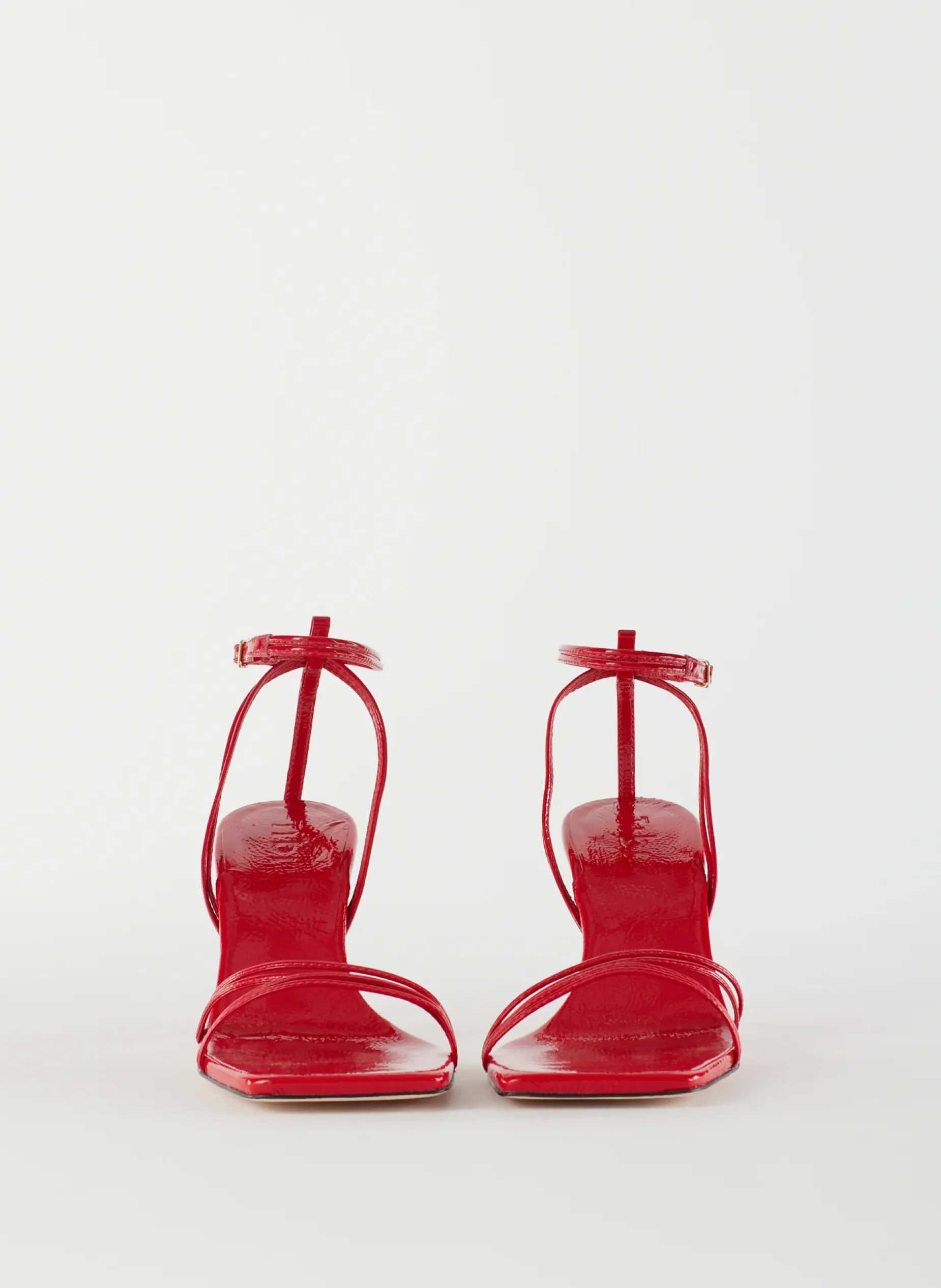 Heels|Sandals>Tibi Guy Naplack Sandal Cherry Red