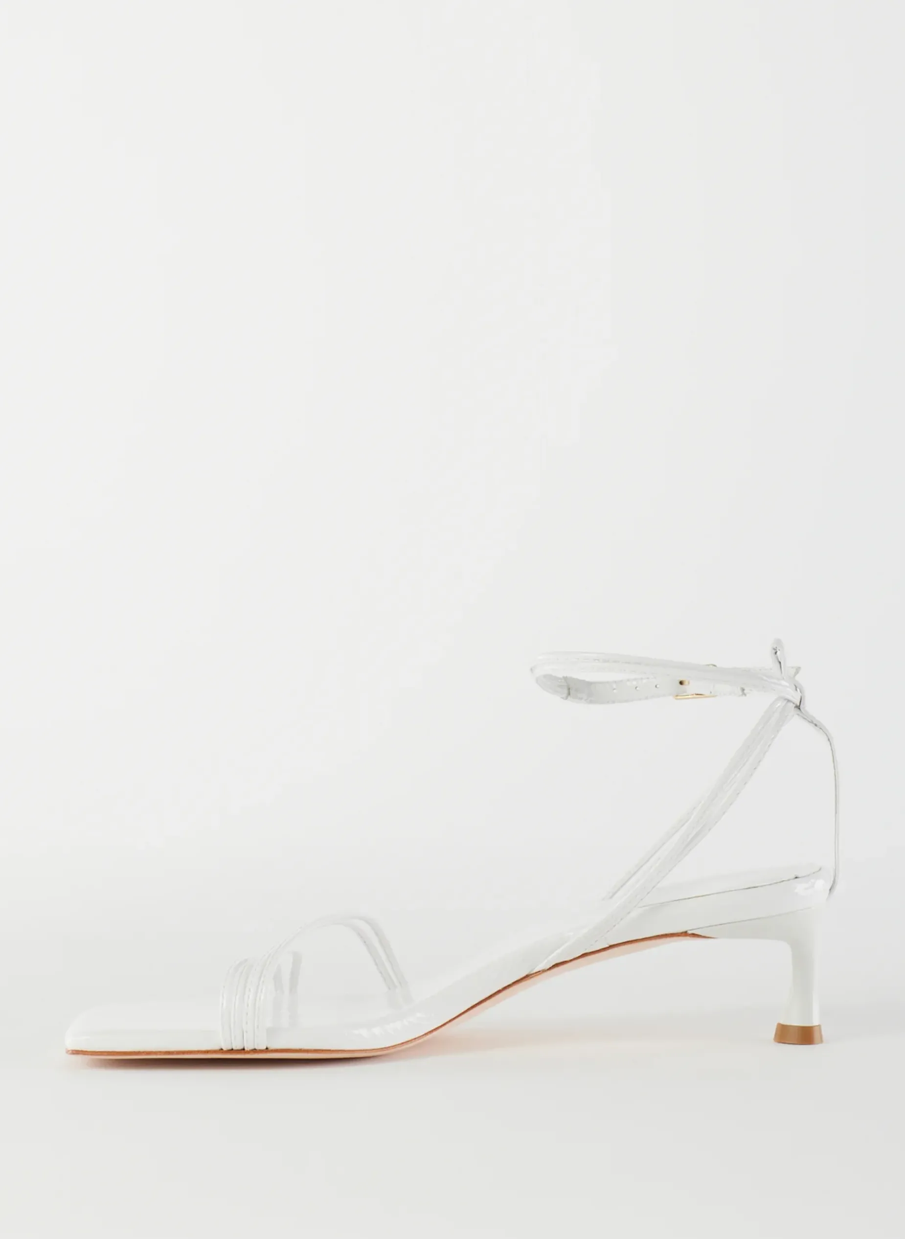 Heels|Sandals>Tibi Harper Naplack Sandal White
