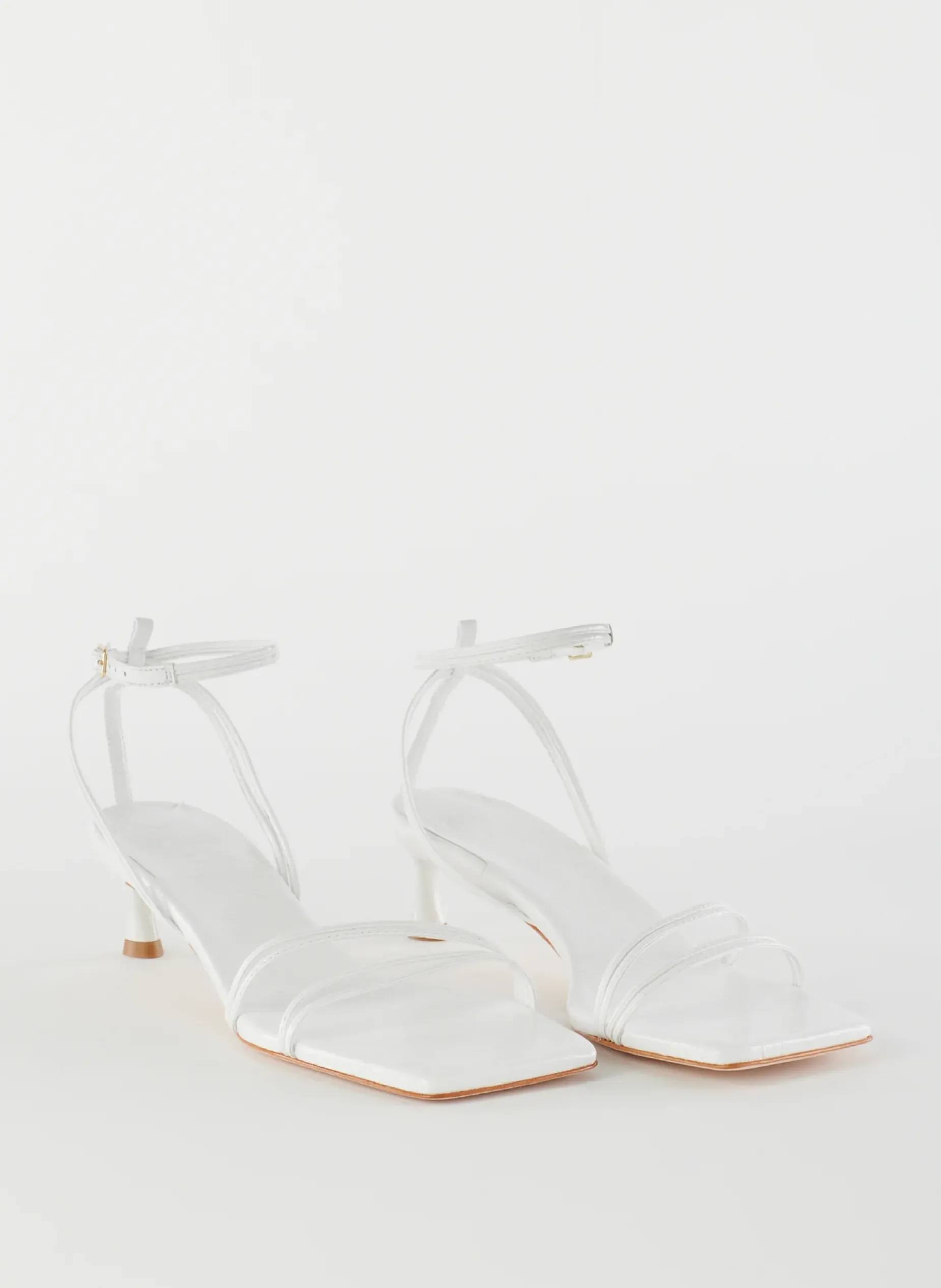 Heels|Sandals>Tibi Harper Naplack Sandal White