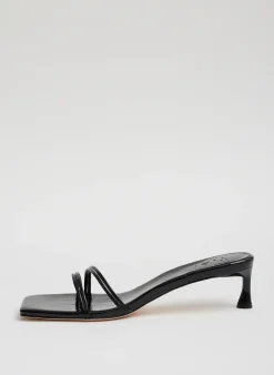 Heels|Sandals>Tibi Jim Naplack Sandal Black