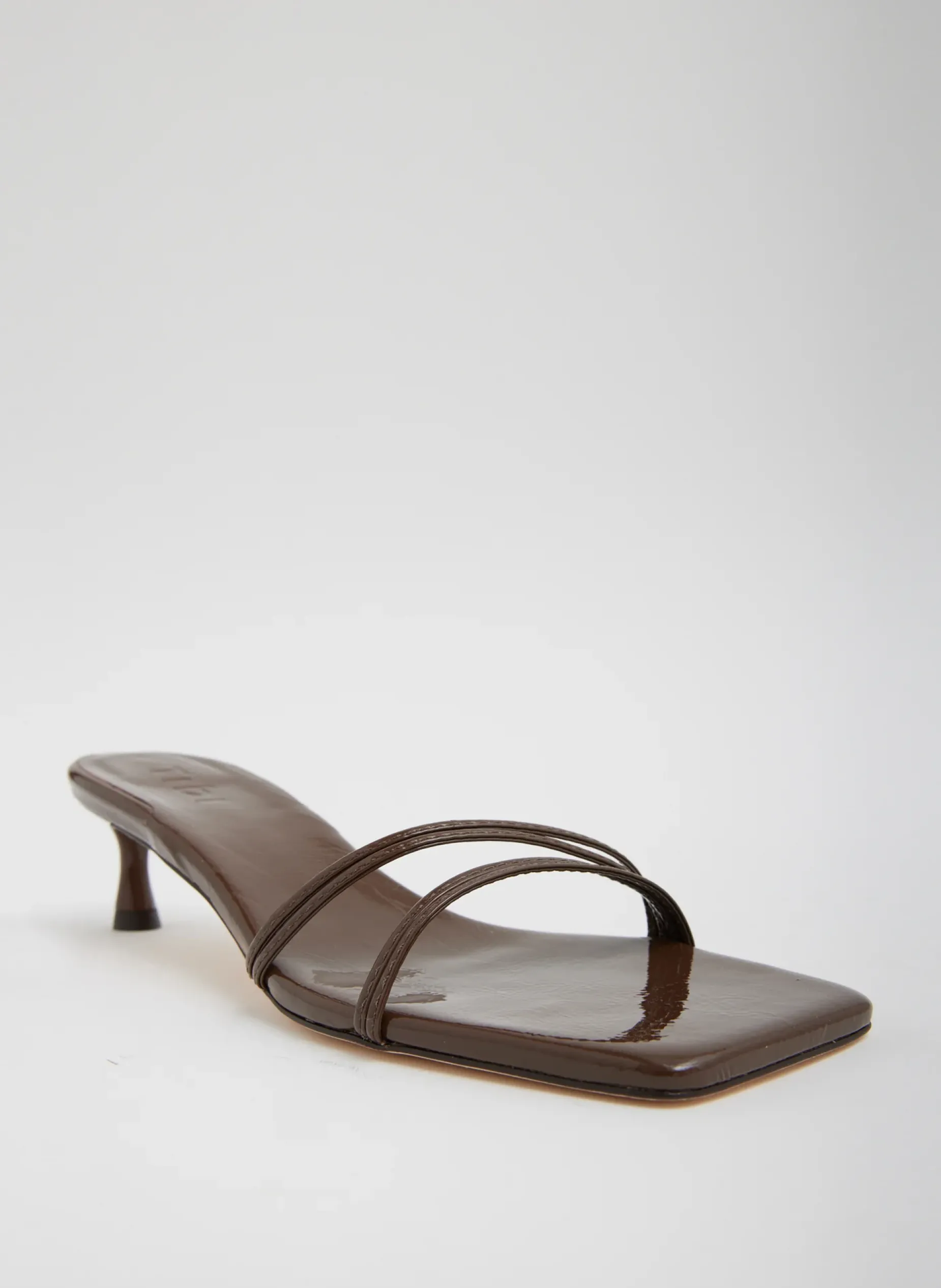 Heels|Sandals>Tibi Jim Naplack Sandal Brown