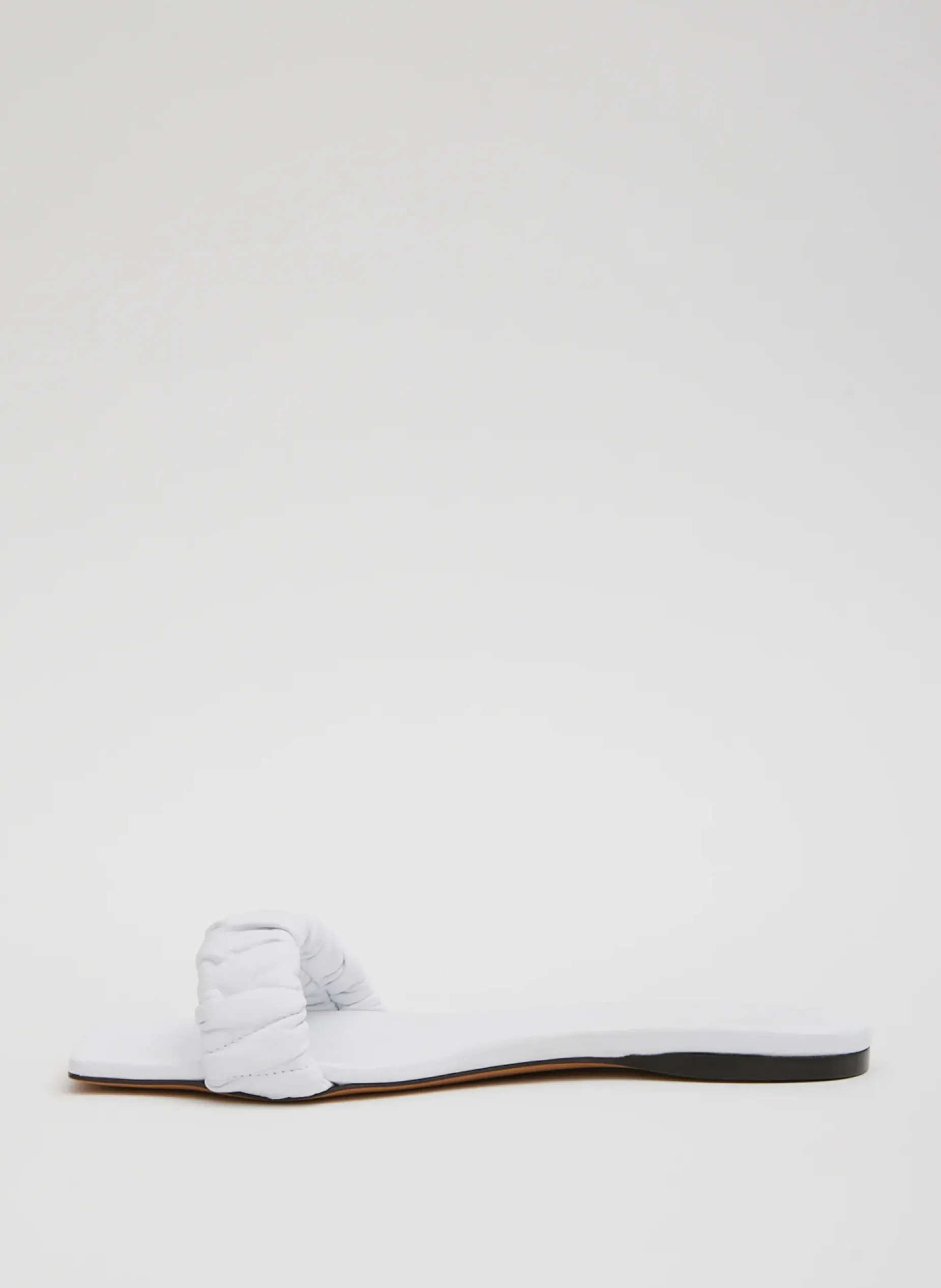Flats|Sandals>Tibi Jordan Nappa Sandal Optic White