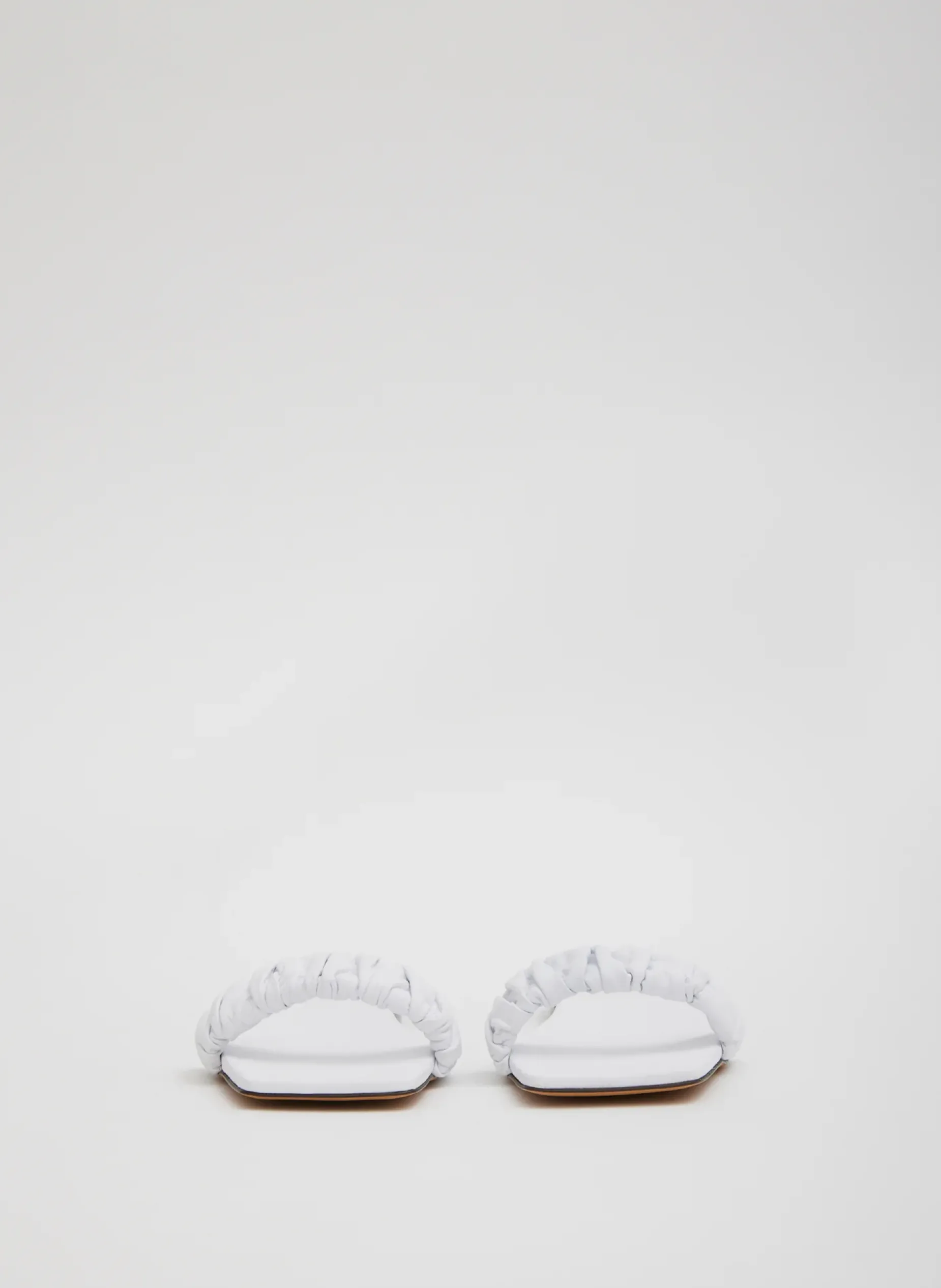 Flats|Sandals>Tibi Jordan Nappa Sandal Optic White