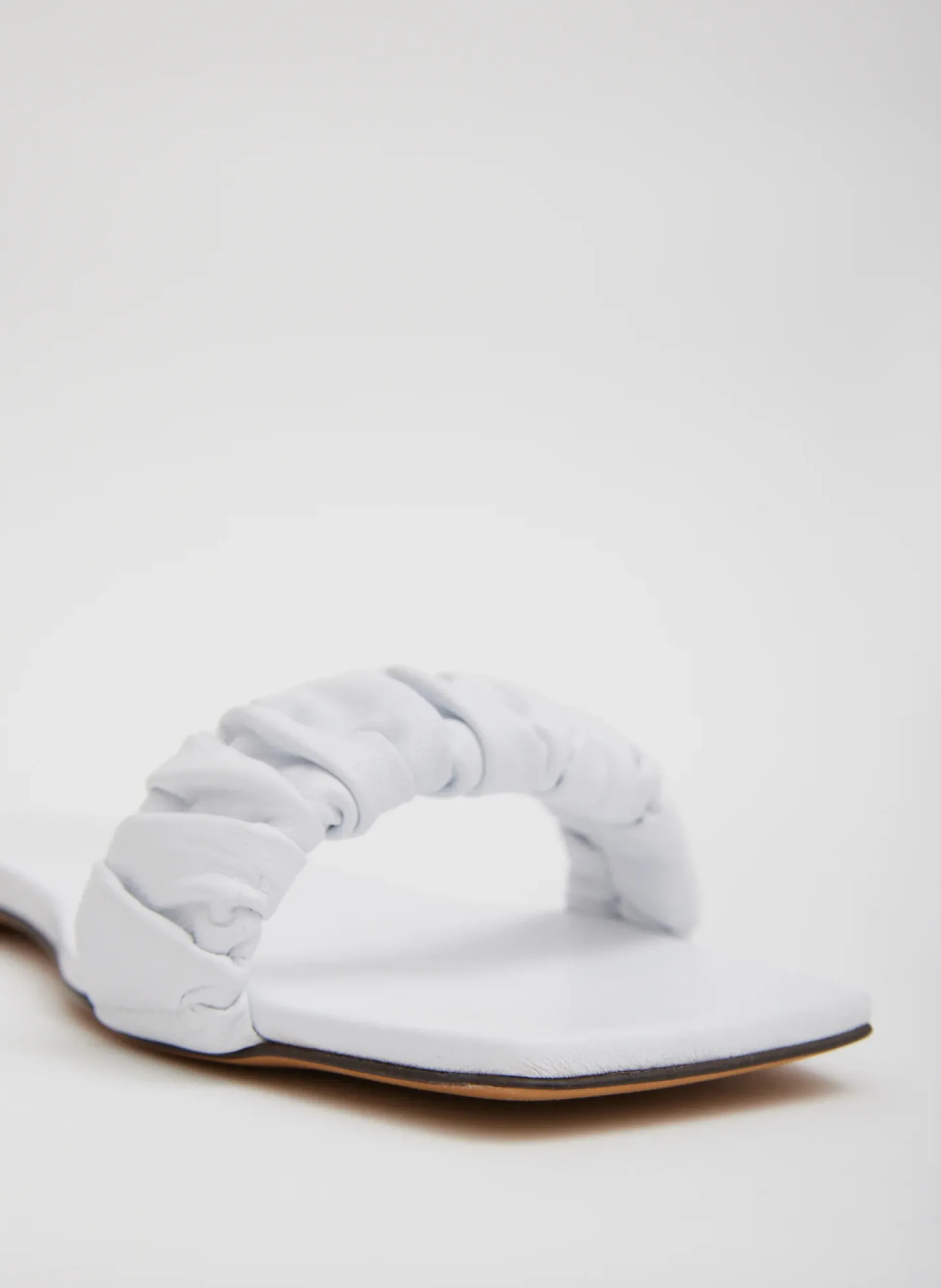 Flats|Sandals>Tibi Jordan Nappa Sandal Optic White