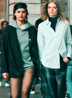 Pants & Shorts|Fundamentals - WOFs>Tibi Leather Slouchy Carpenter Pant Black