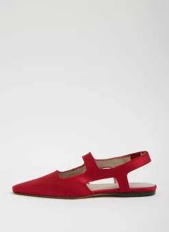 Flats>Tibi Malcolm Flat Red