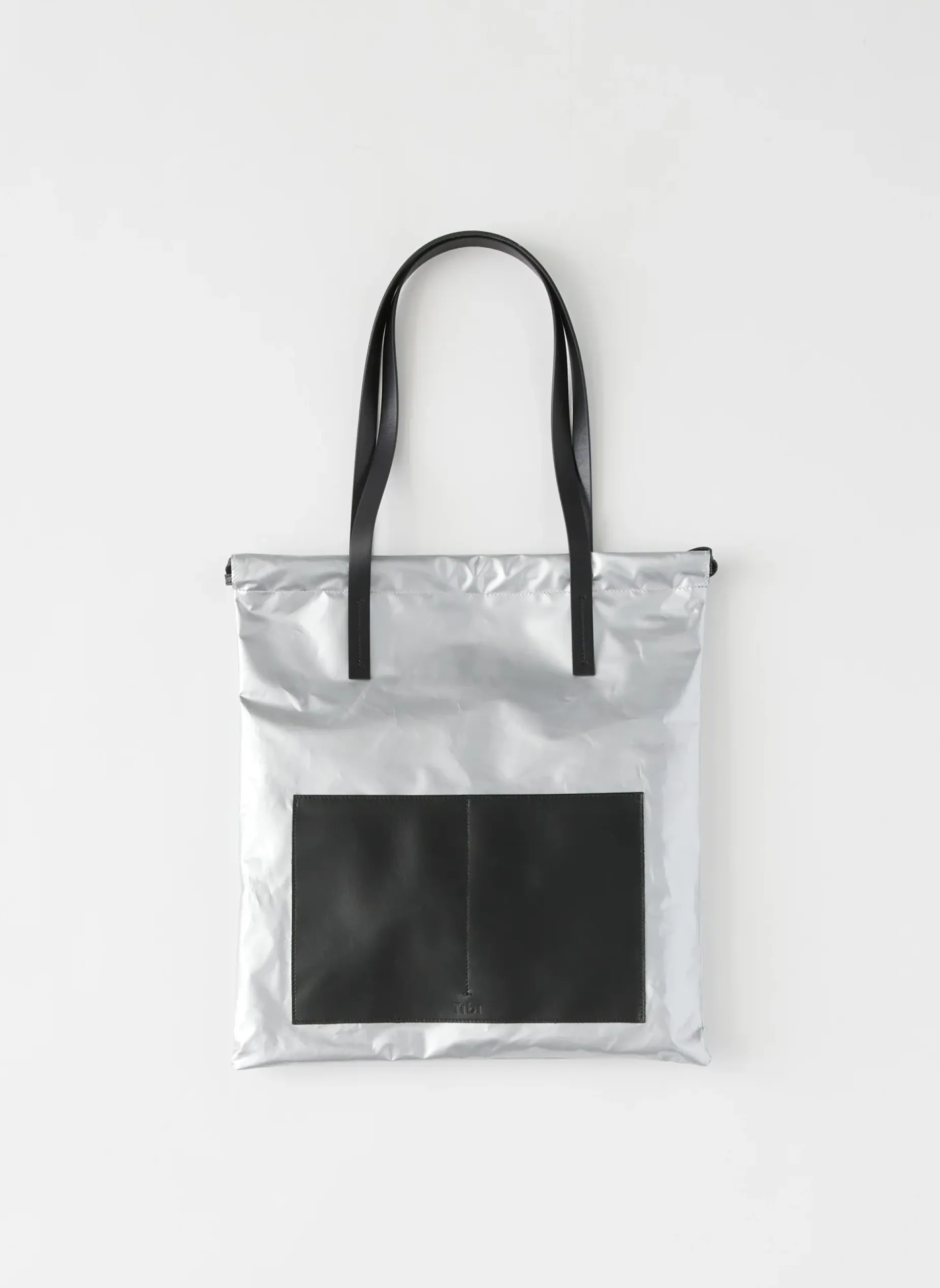 Handbags>Tibi Metallic Lucas Bag Silver